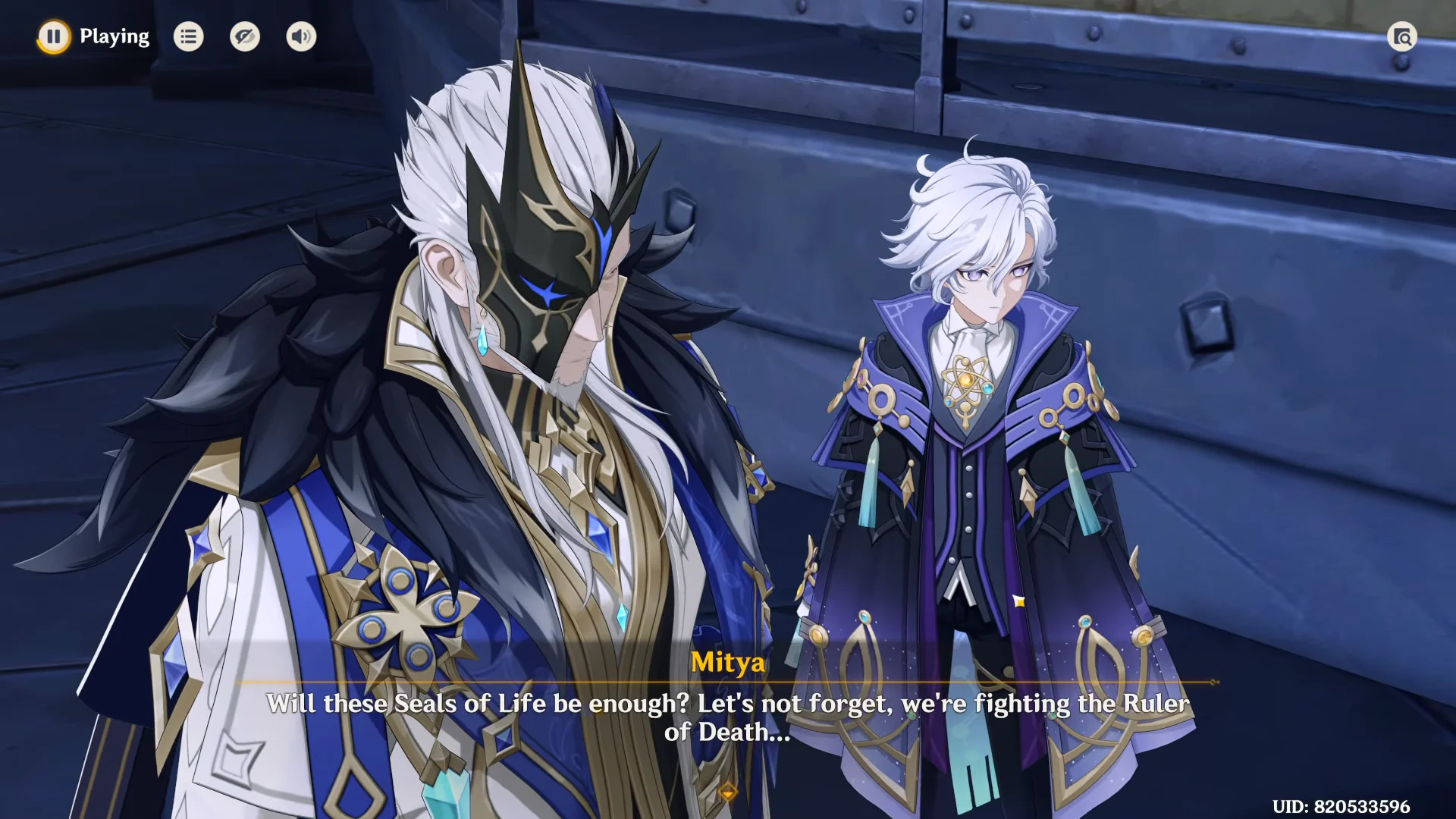Mitya questions the Seals