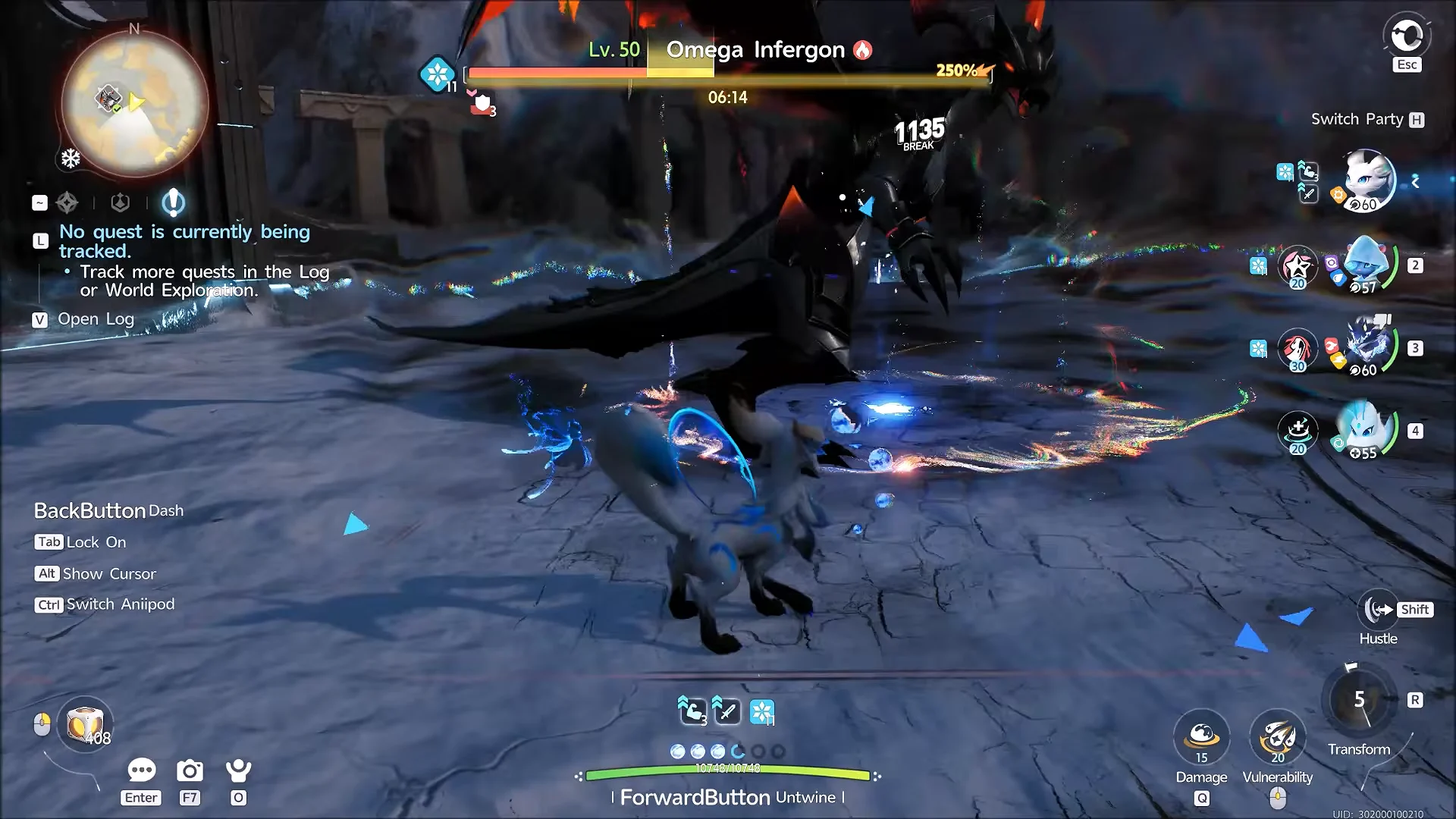 Fighting Omega Infergon