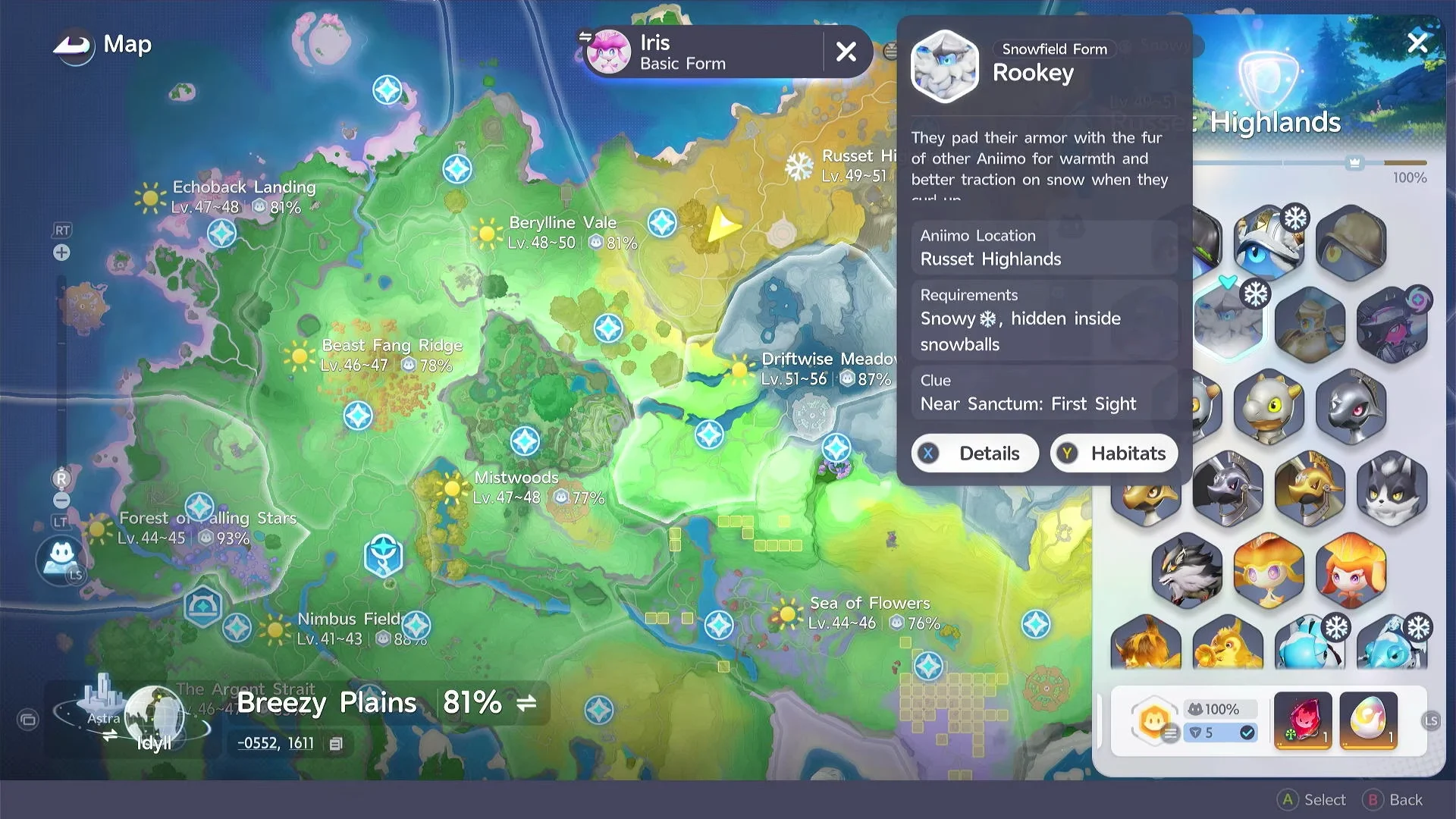 Snowfield Form Rookey info