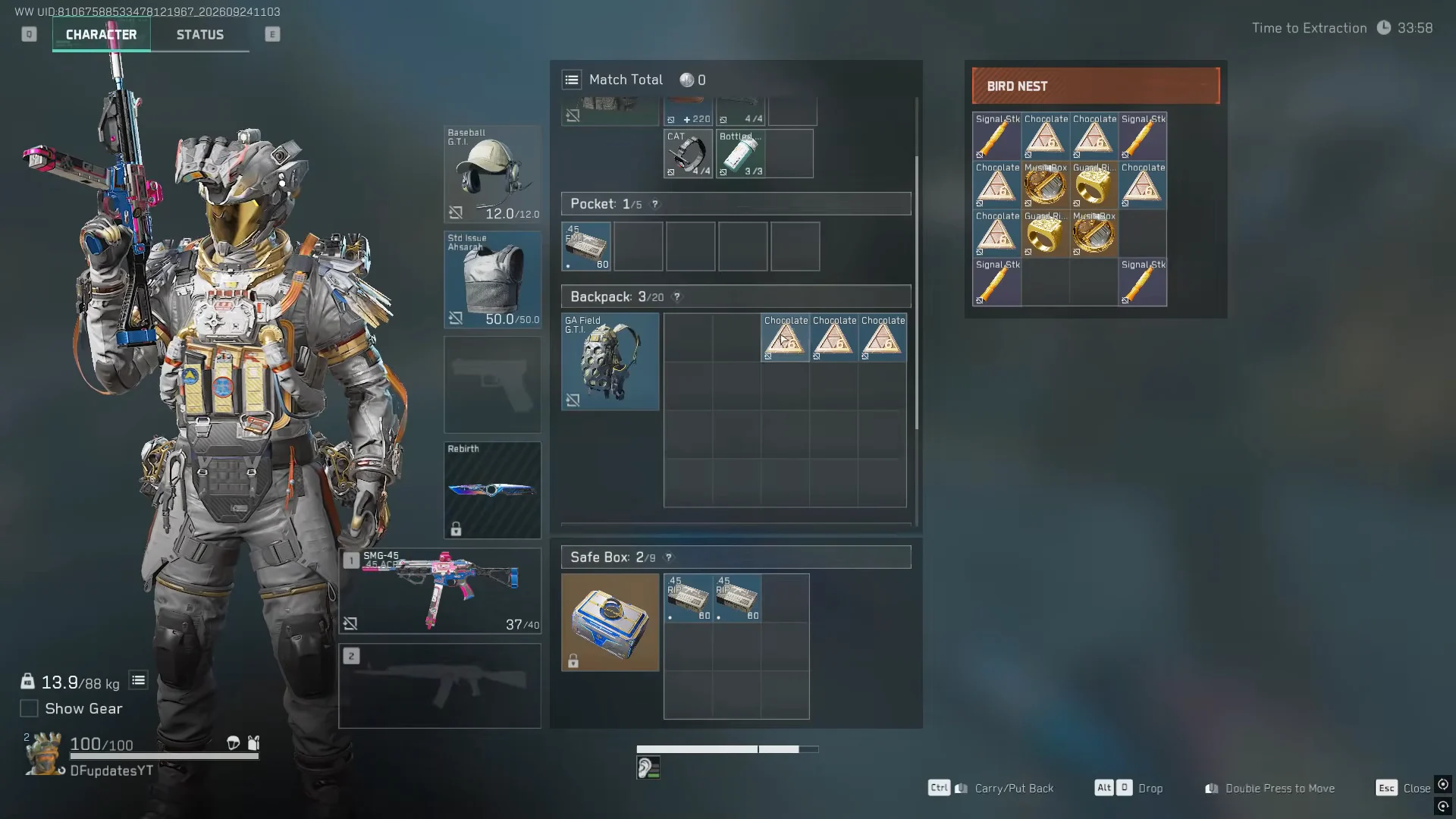 Inventory Review & Bird Nest Loot