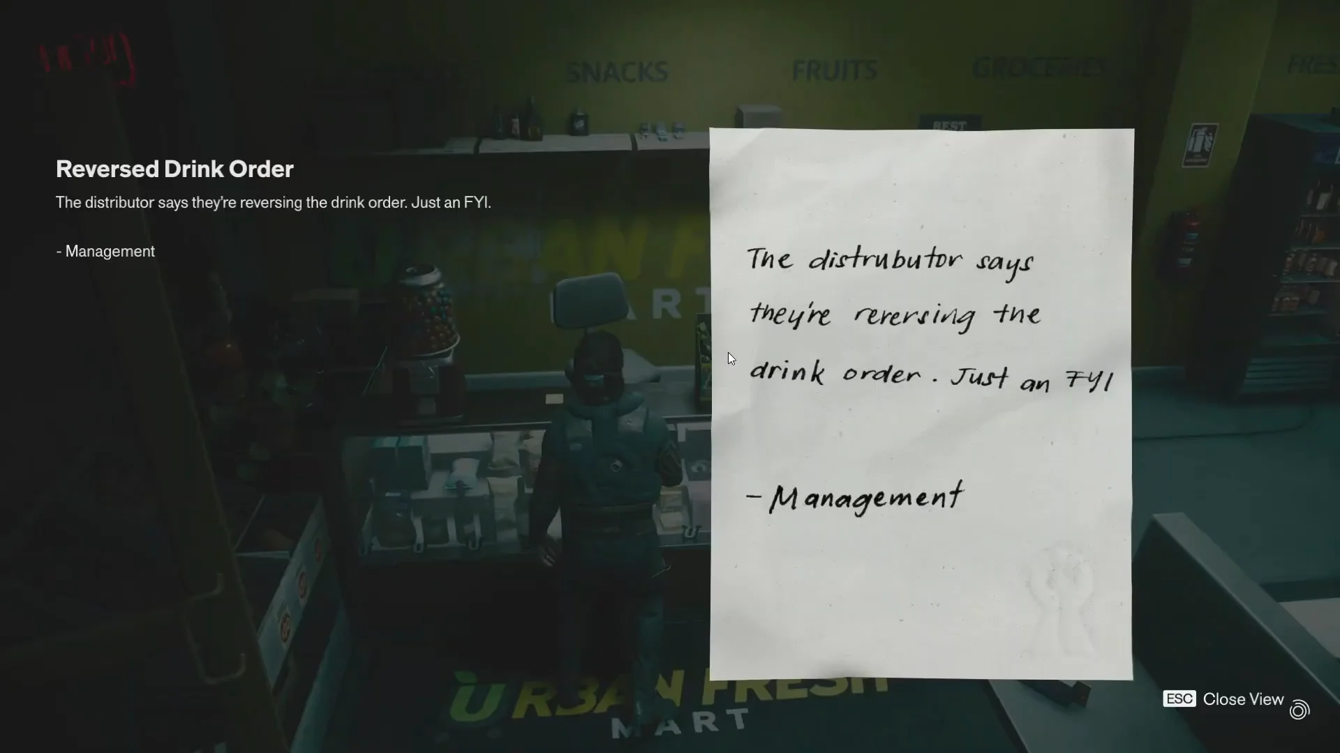 Reversed Drink Order Note