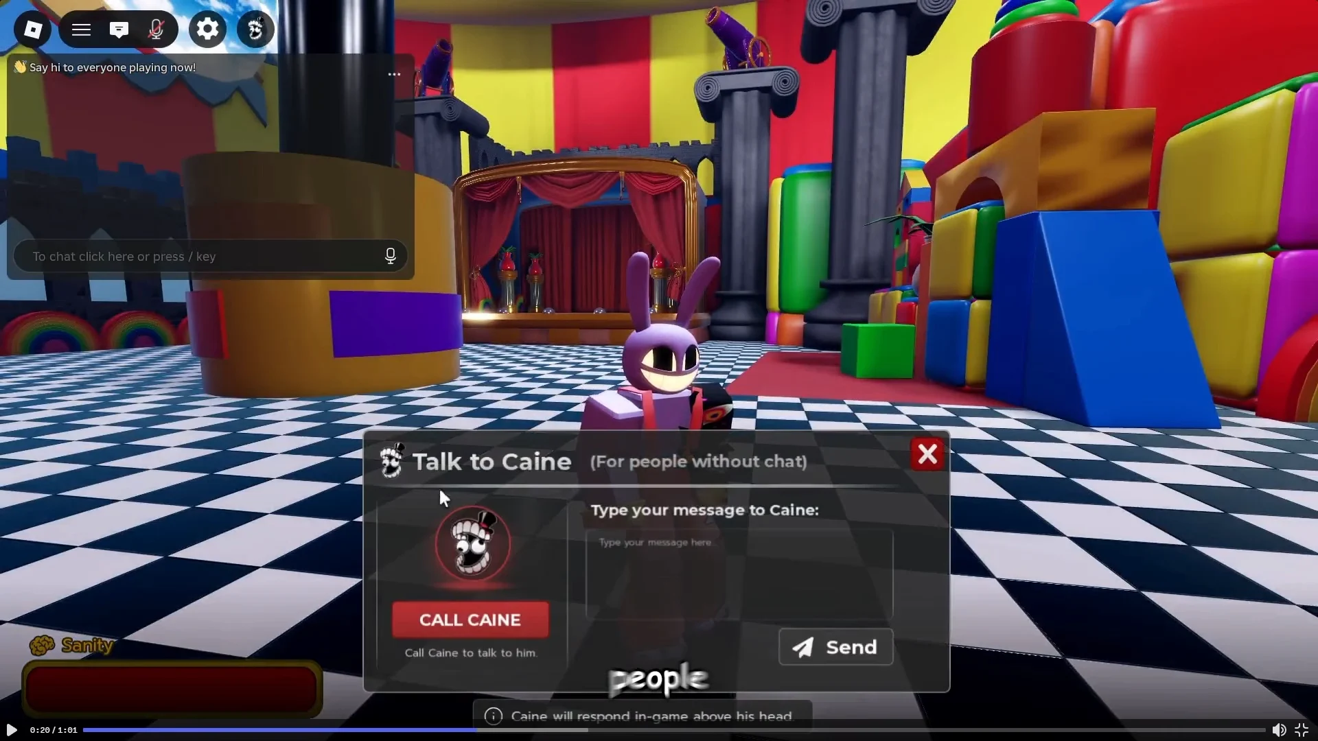Talk to Caine Interface
