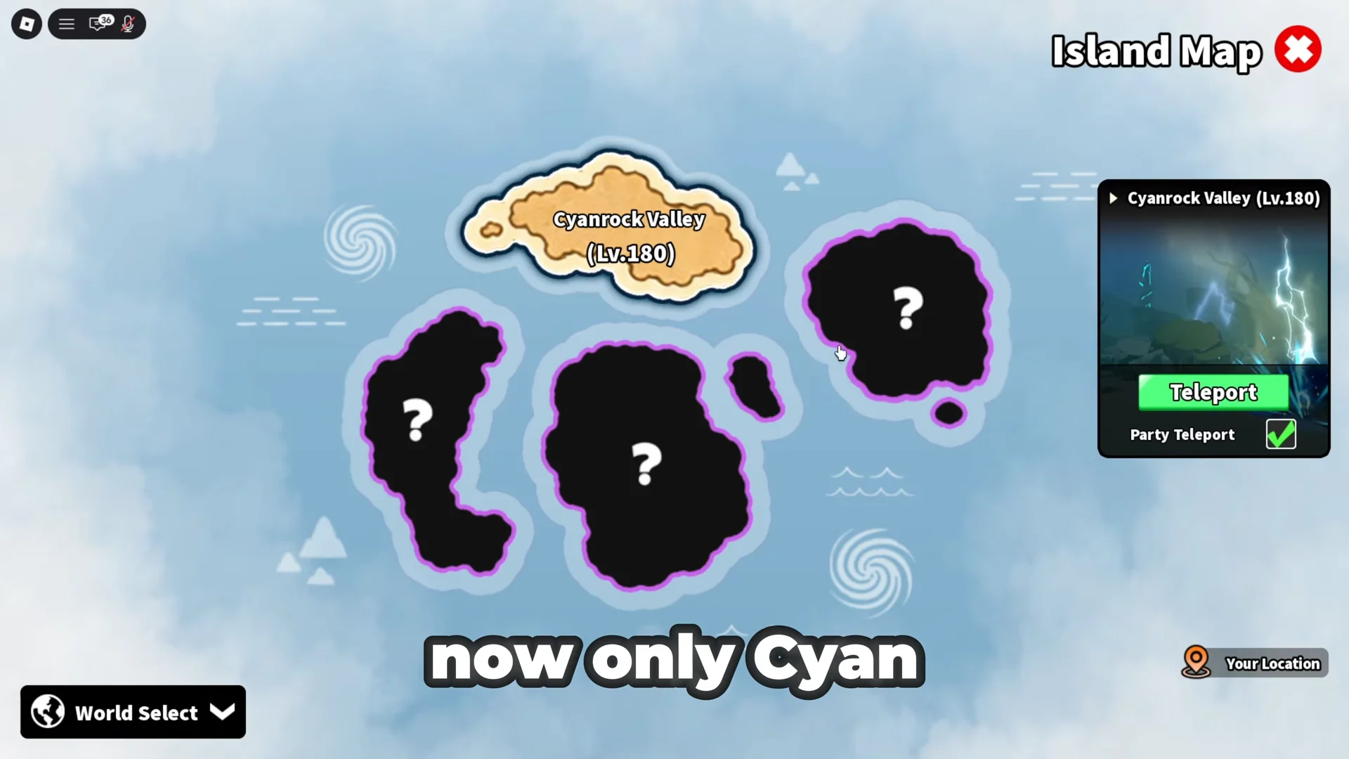 Cyanrock Valley Map