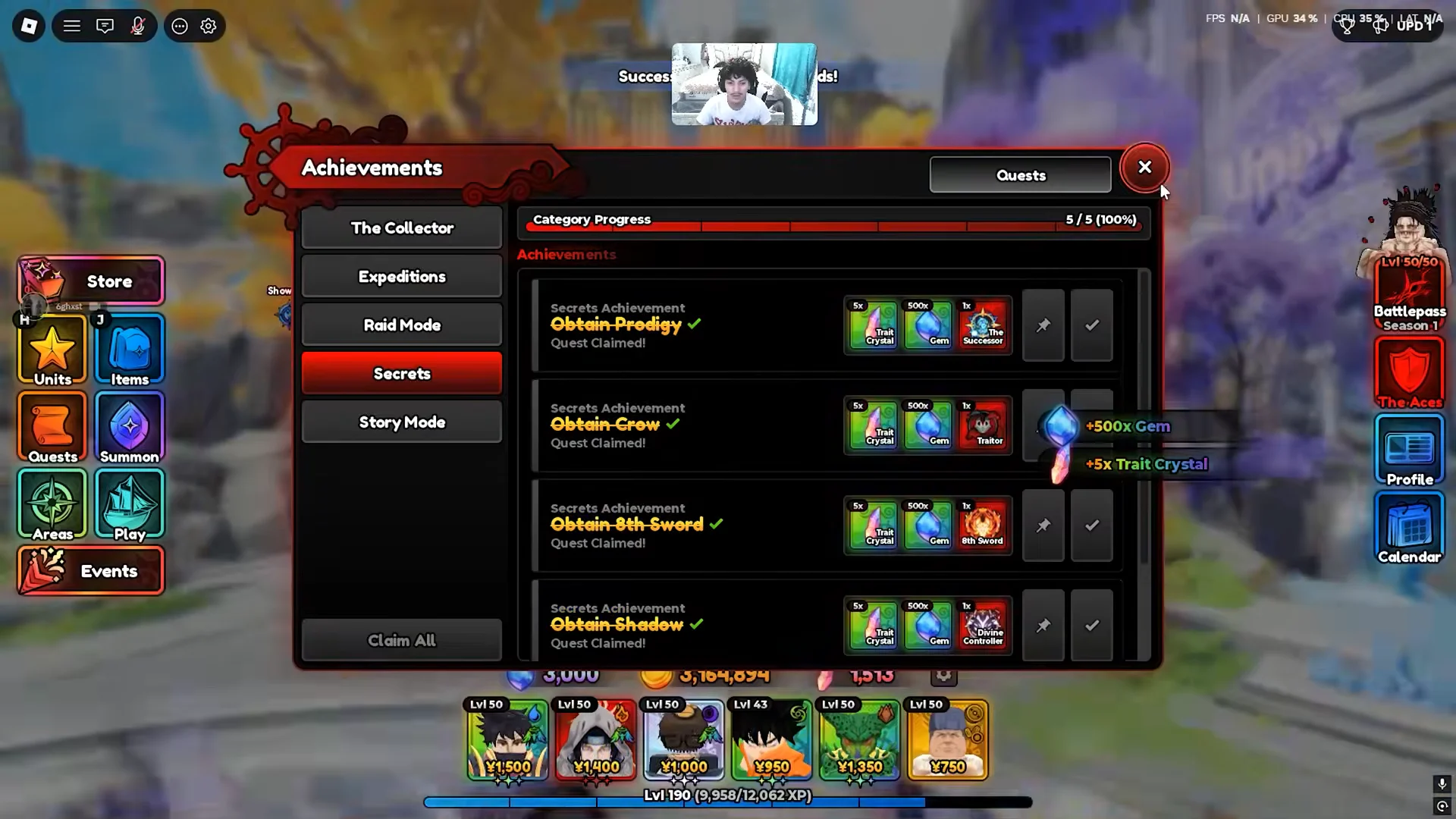 Claiming Prodigy and Update Log