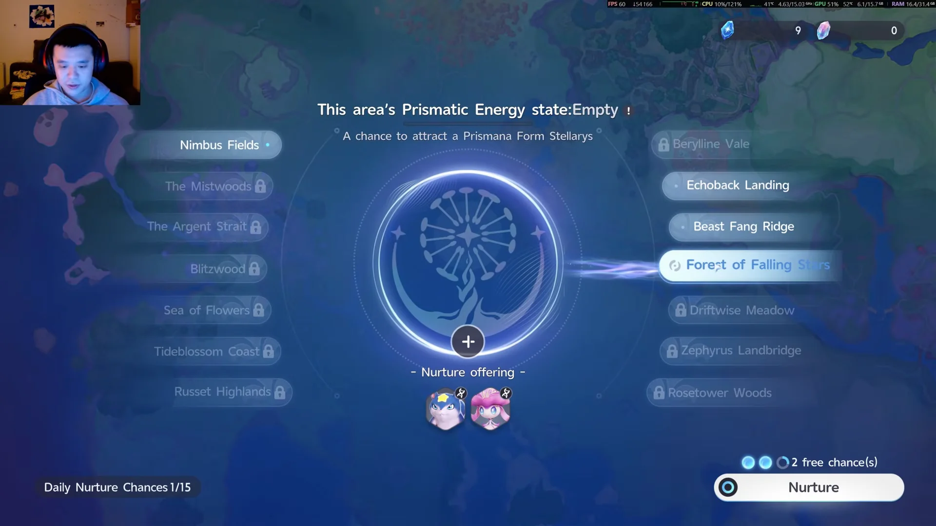 Nurture Menu Selection