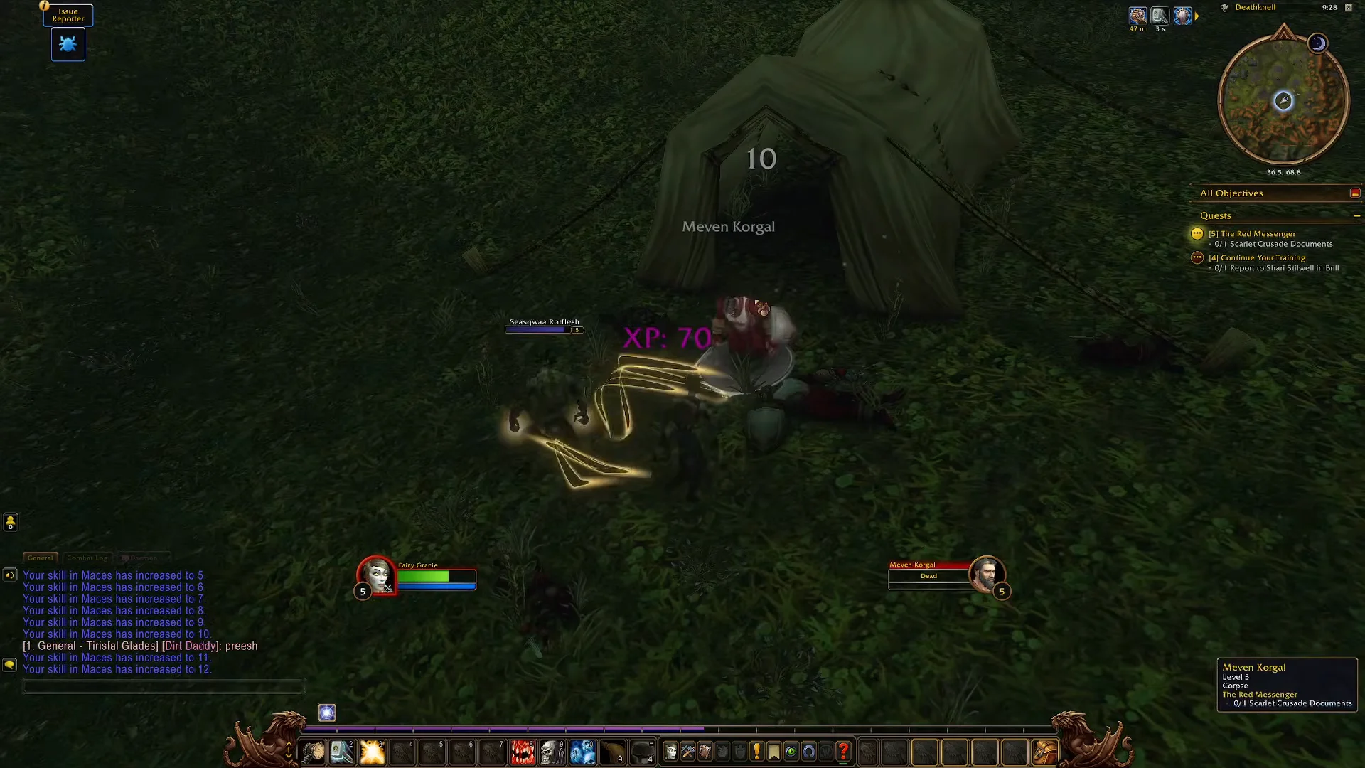 Defeating Meven Korgal