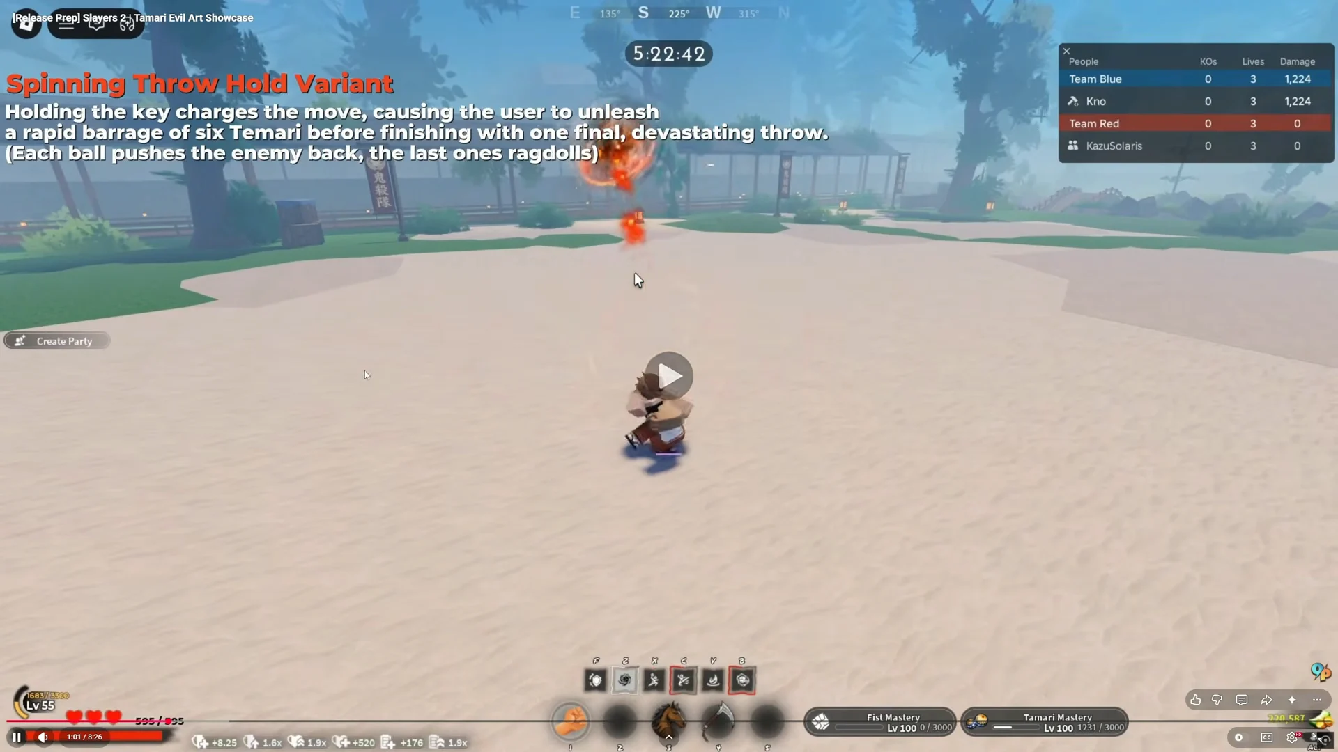 Spinning Throw Hold Variant