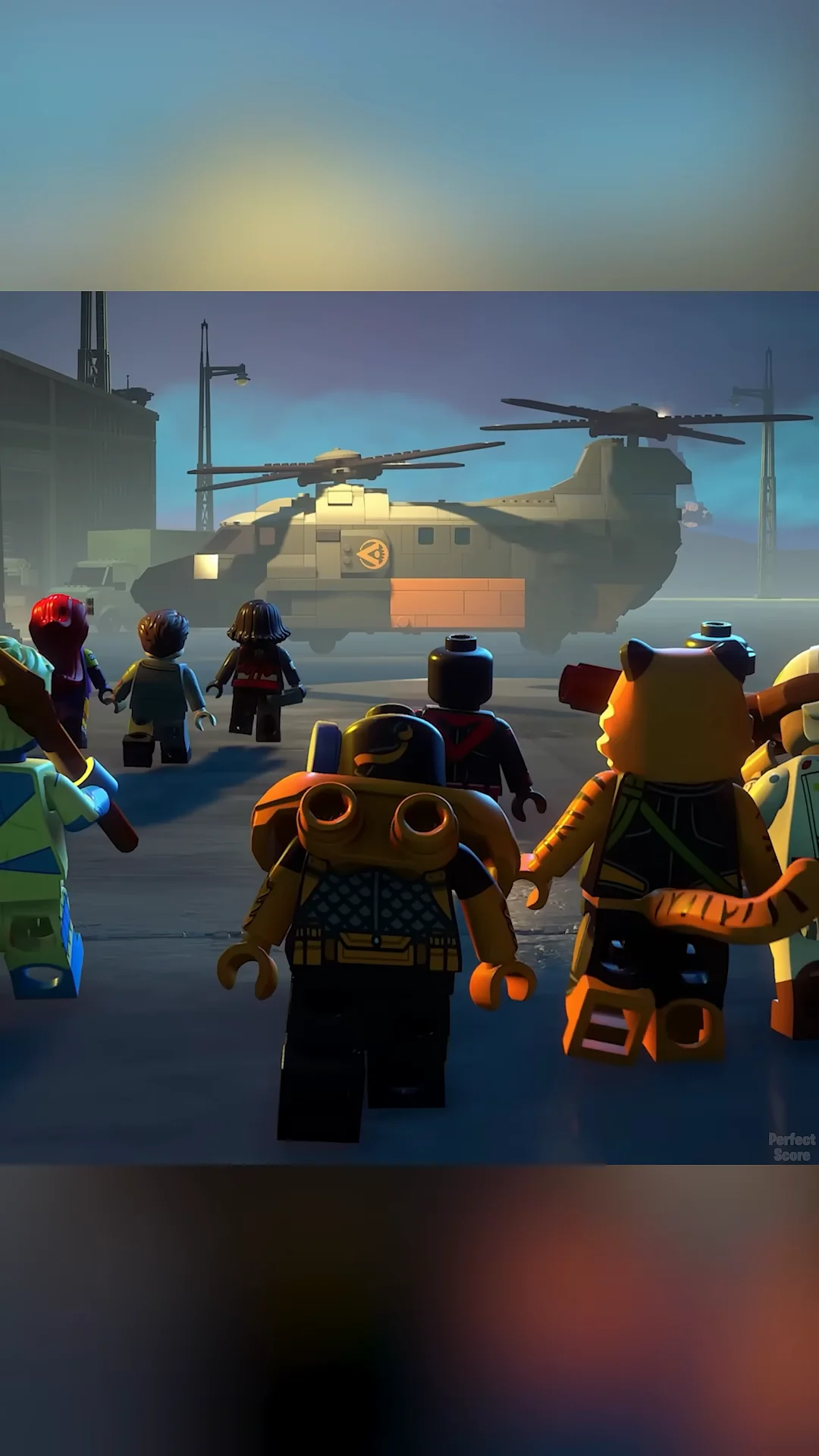 Heading to the helicopter