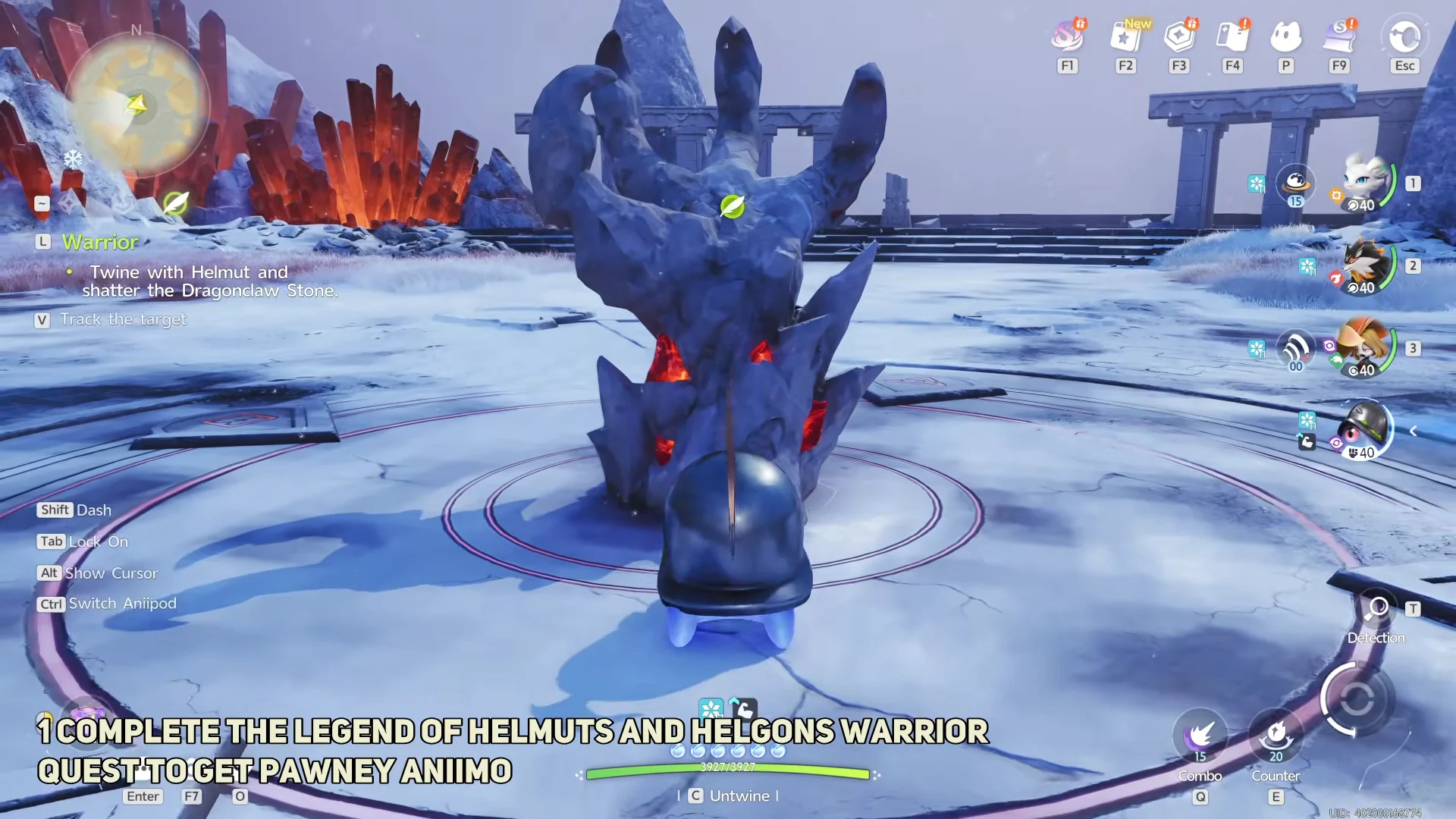 Navigating to Dragonclaw Stone
