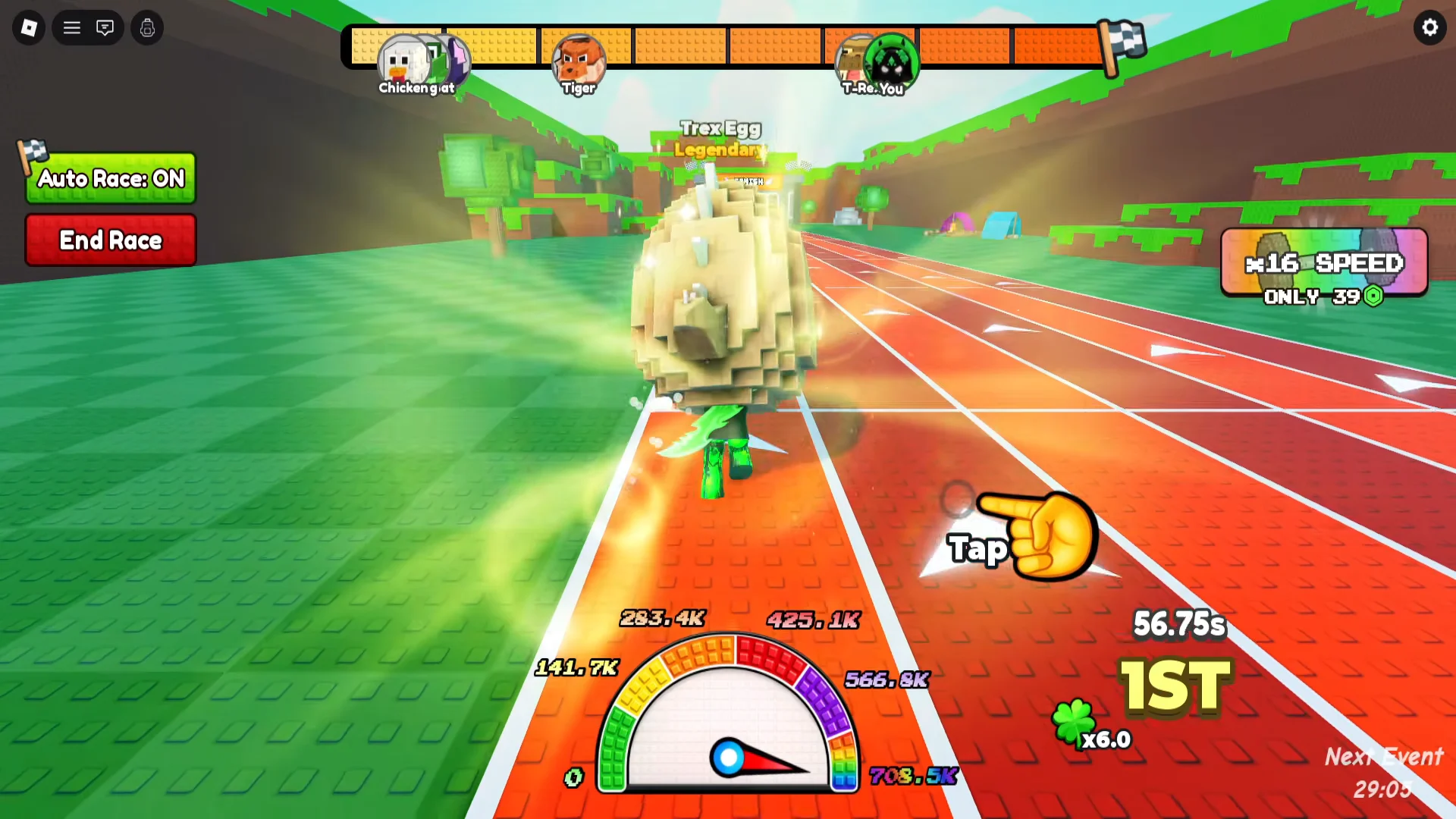 Defeating Boss T-Rex