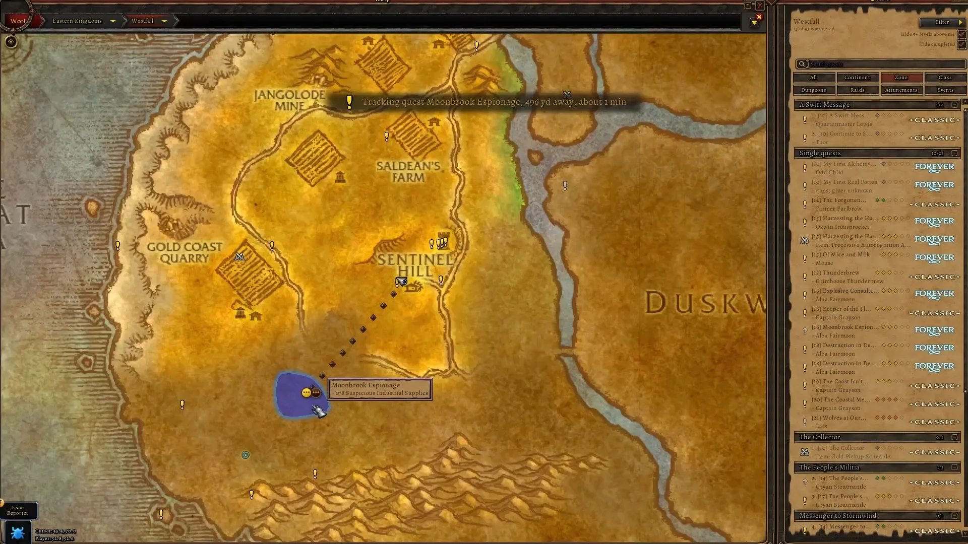 Traveling to Moonbrook