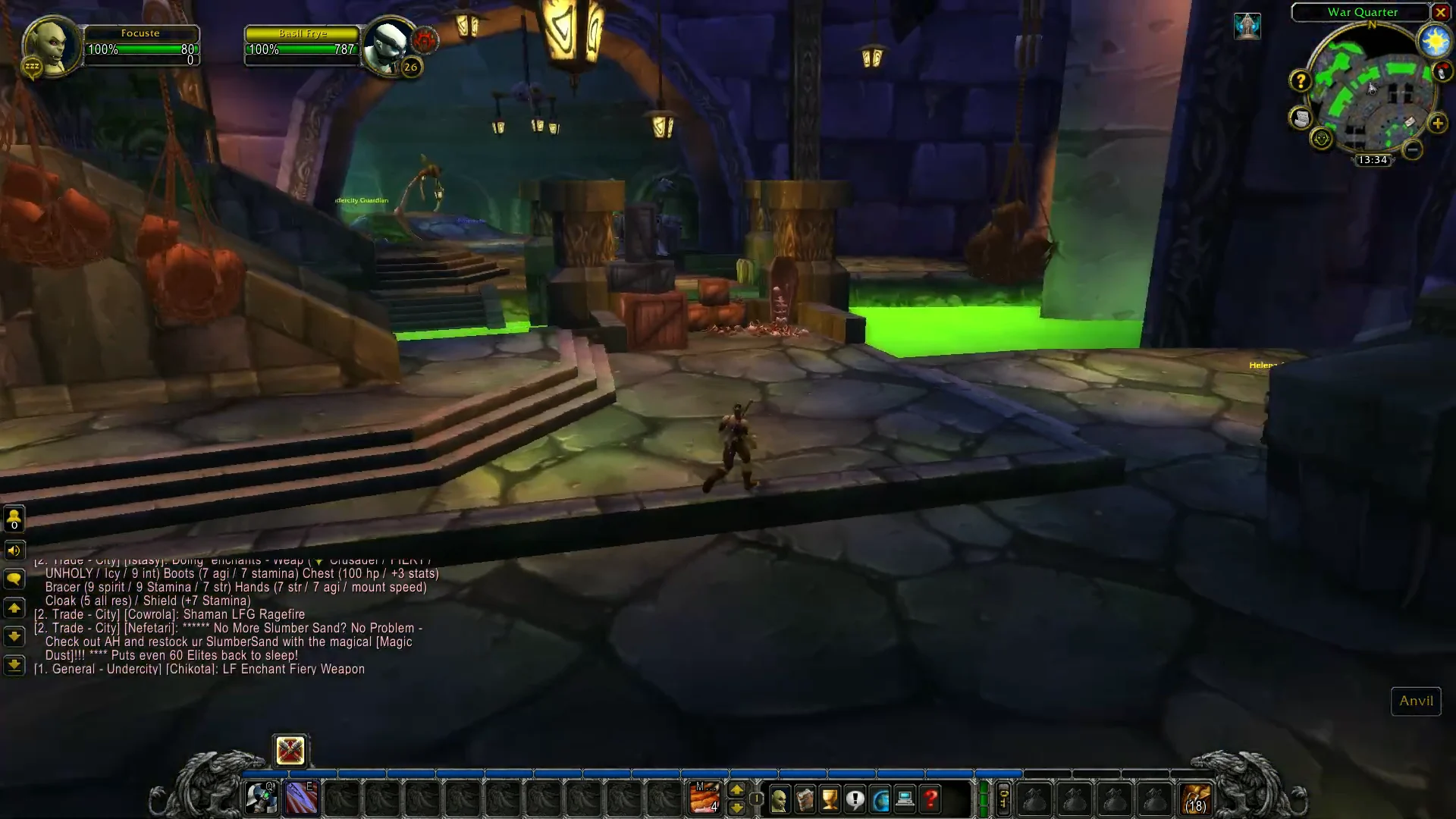 Blacksmithing forge and anvil