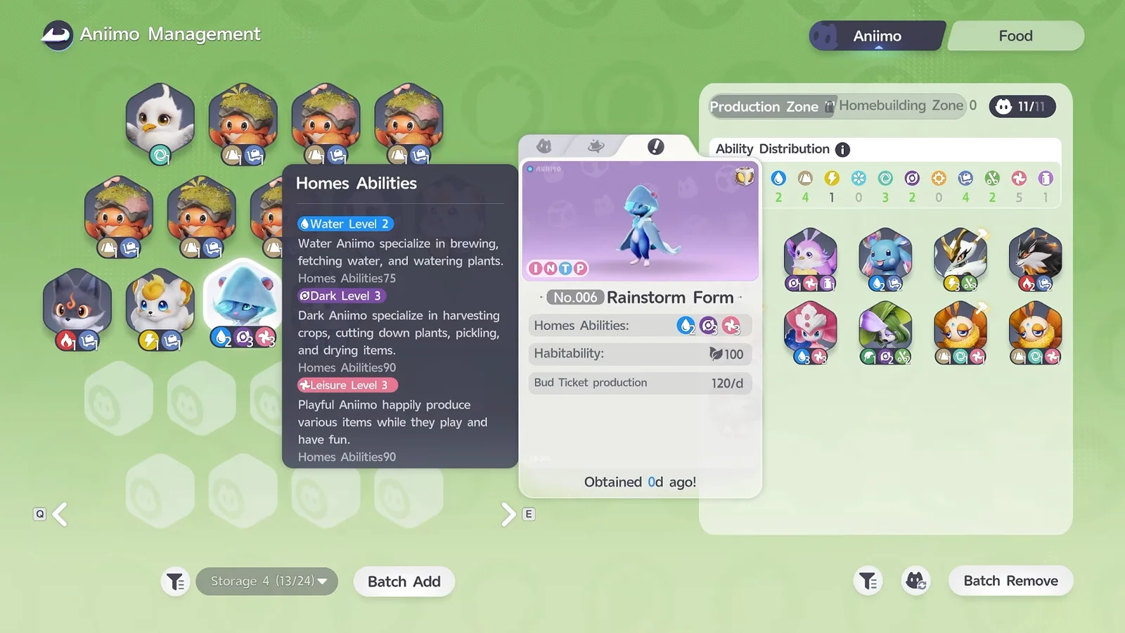 Element Typing and Skill List