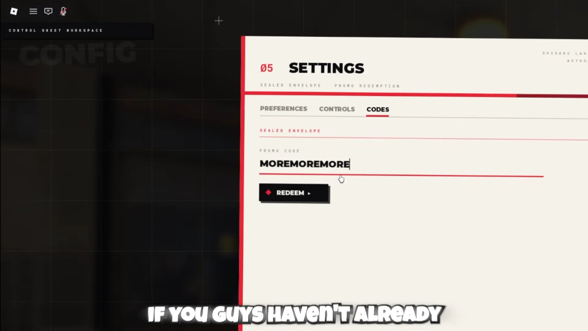 Second Code Redemption