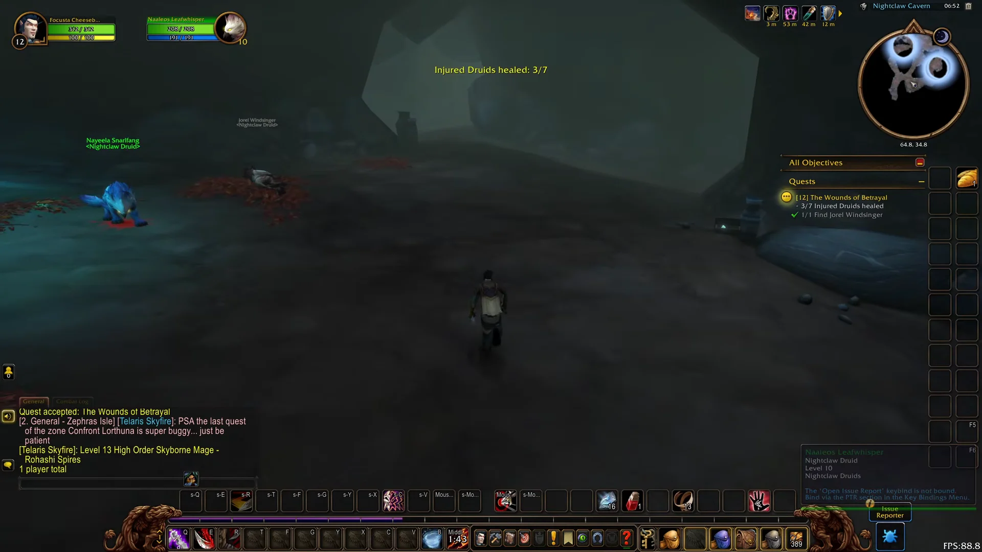 Healing Injured Druids