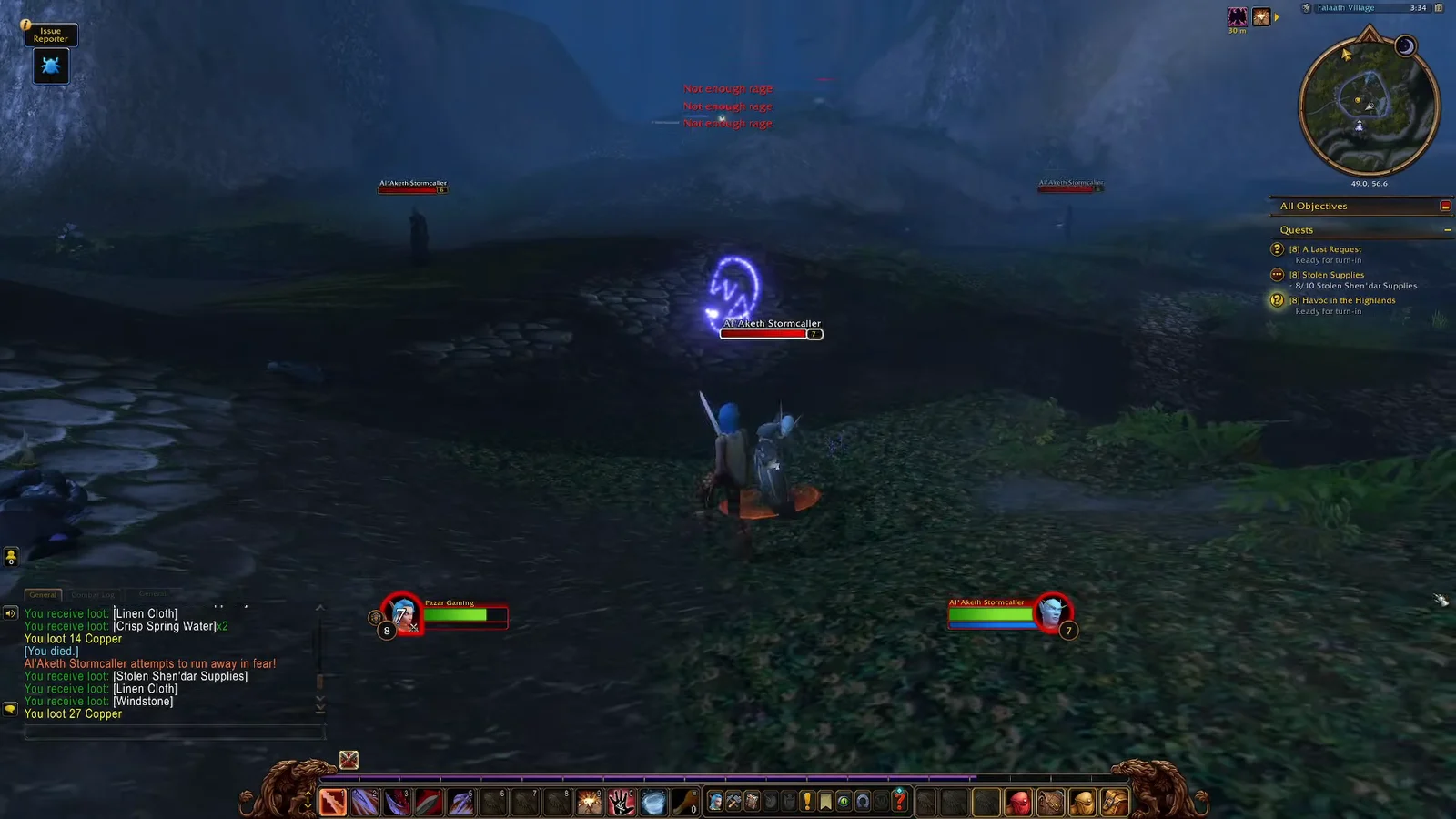 Combat and Farming Strategy