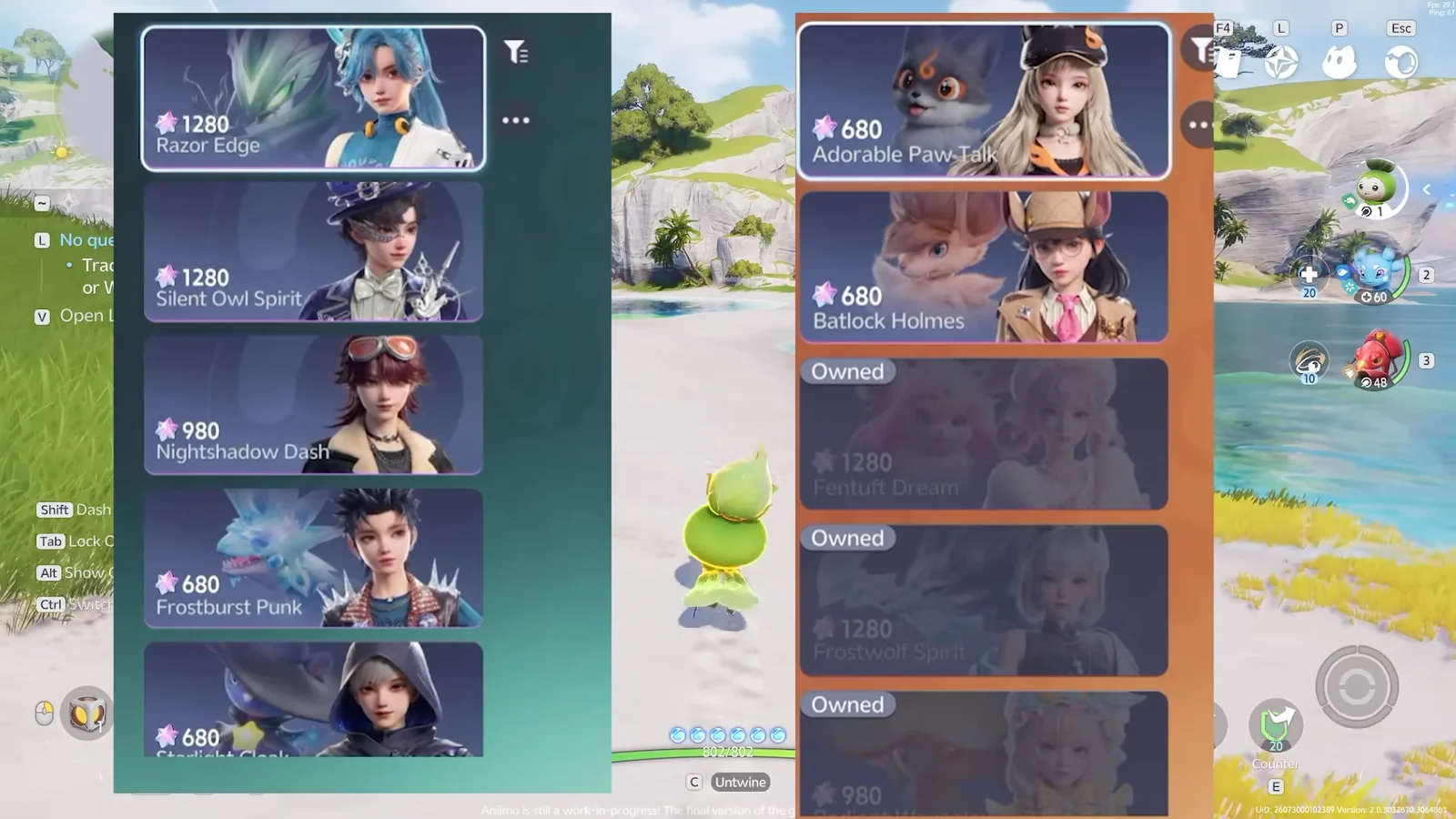 Character Cosmetics Shop