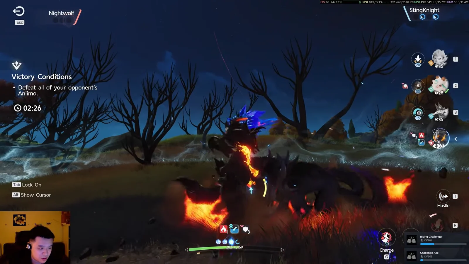 "Battle Won" screen appears
