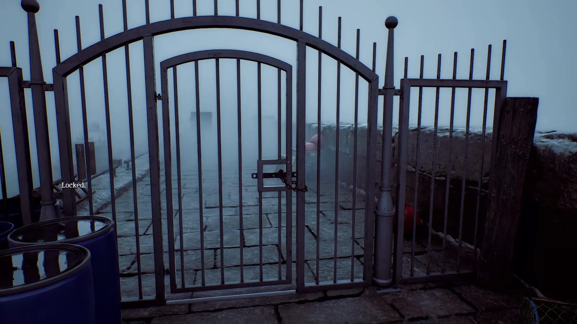 Locked Pier Gate