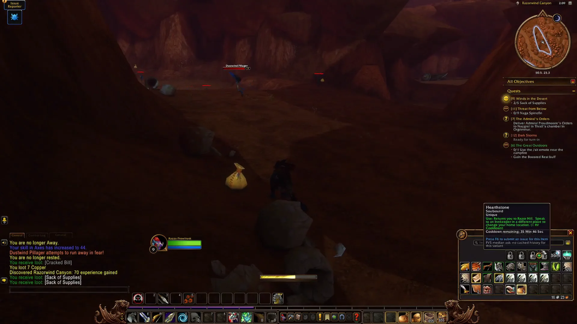 Collecting Third Sack of Supplies