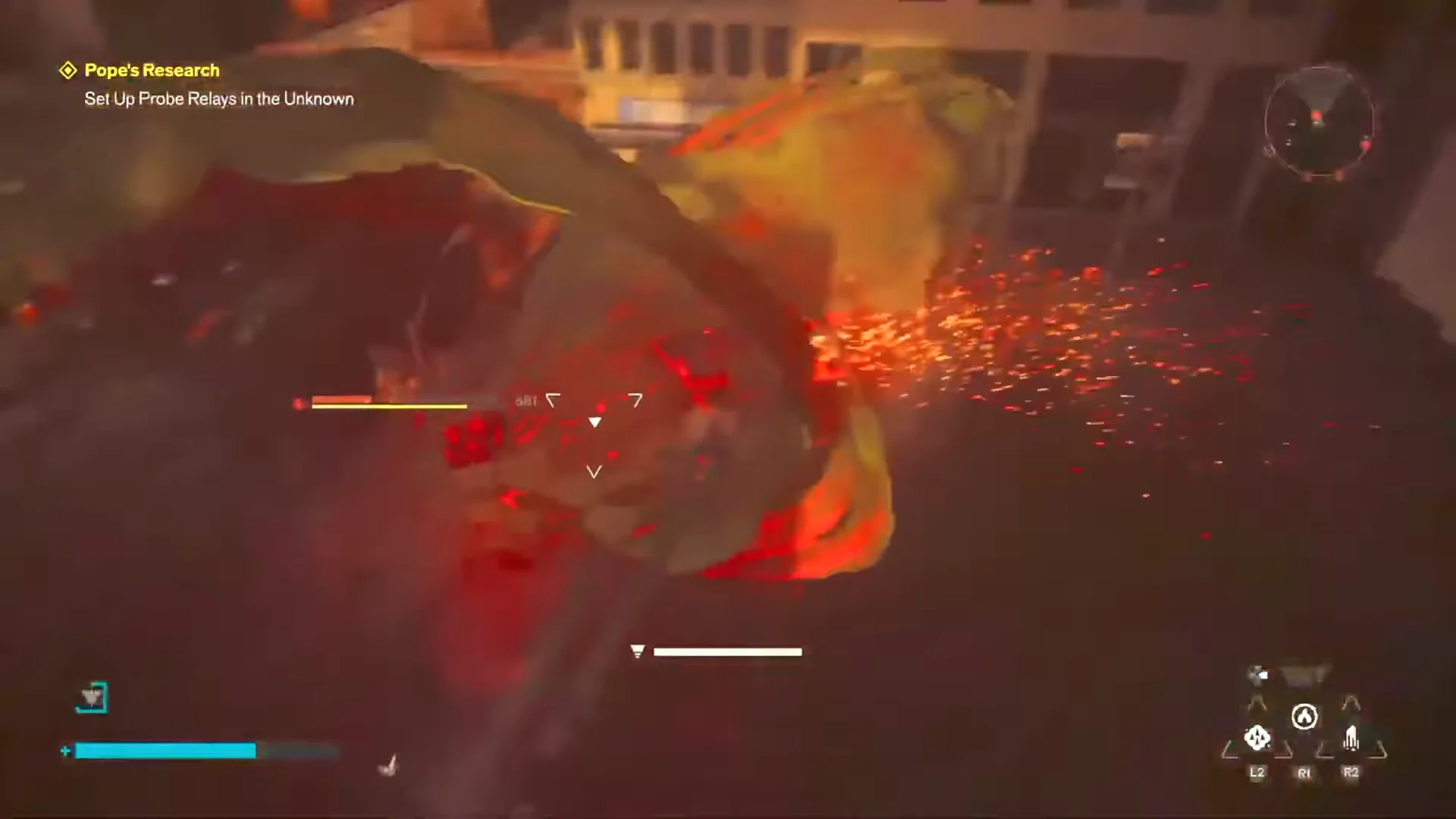 Sustained offensive on the creature