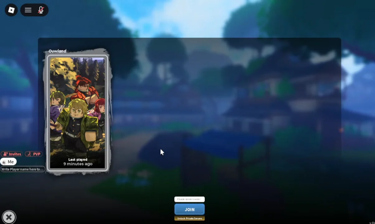 Locating private server option