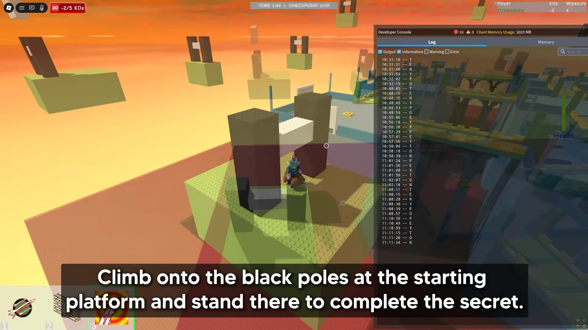 Climbing Starting Platform Poles