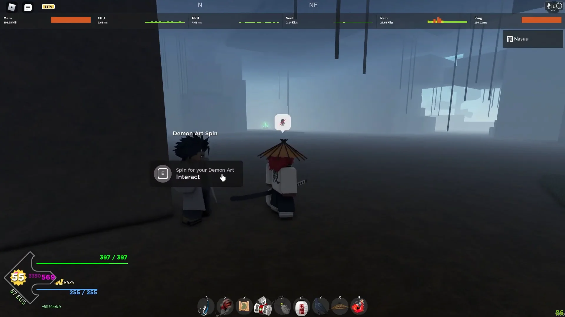 Demon Art Spin Location
