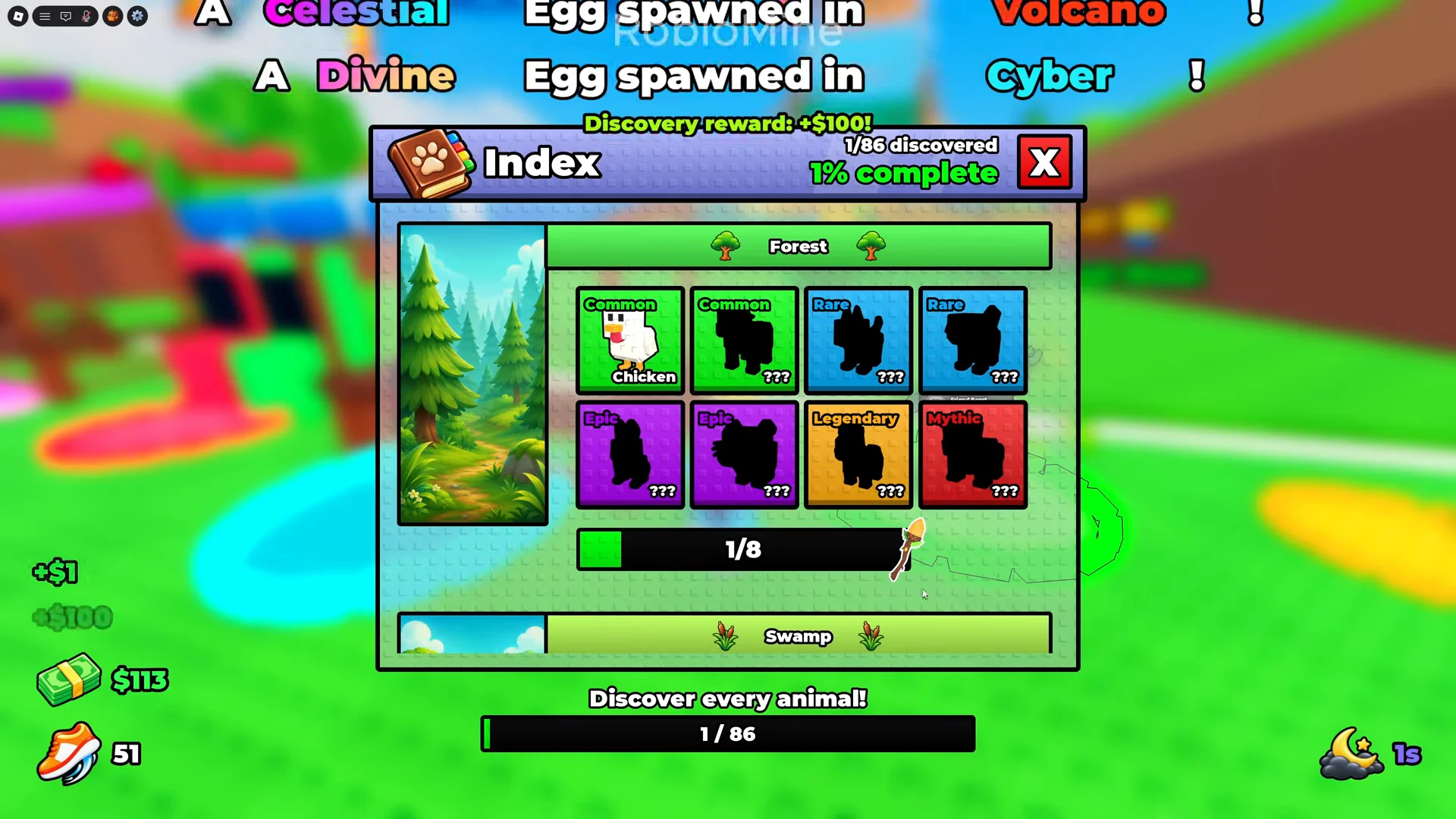 Claiming Index Reward