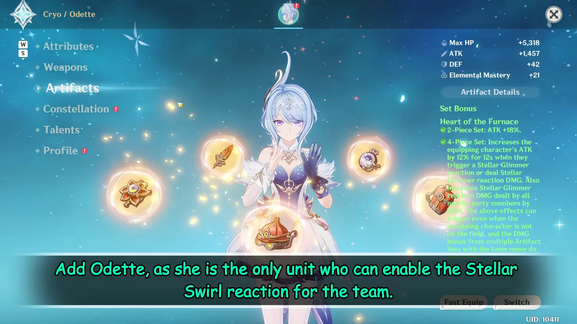 Step 3 Adding Odette