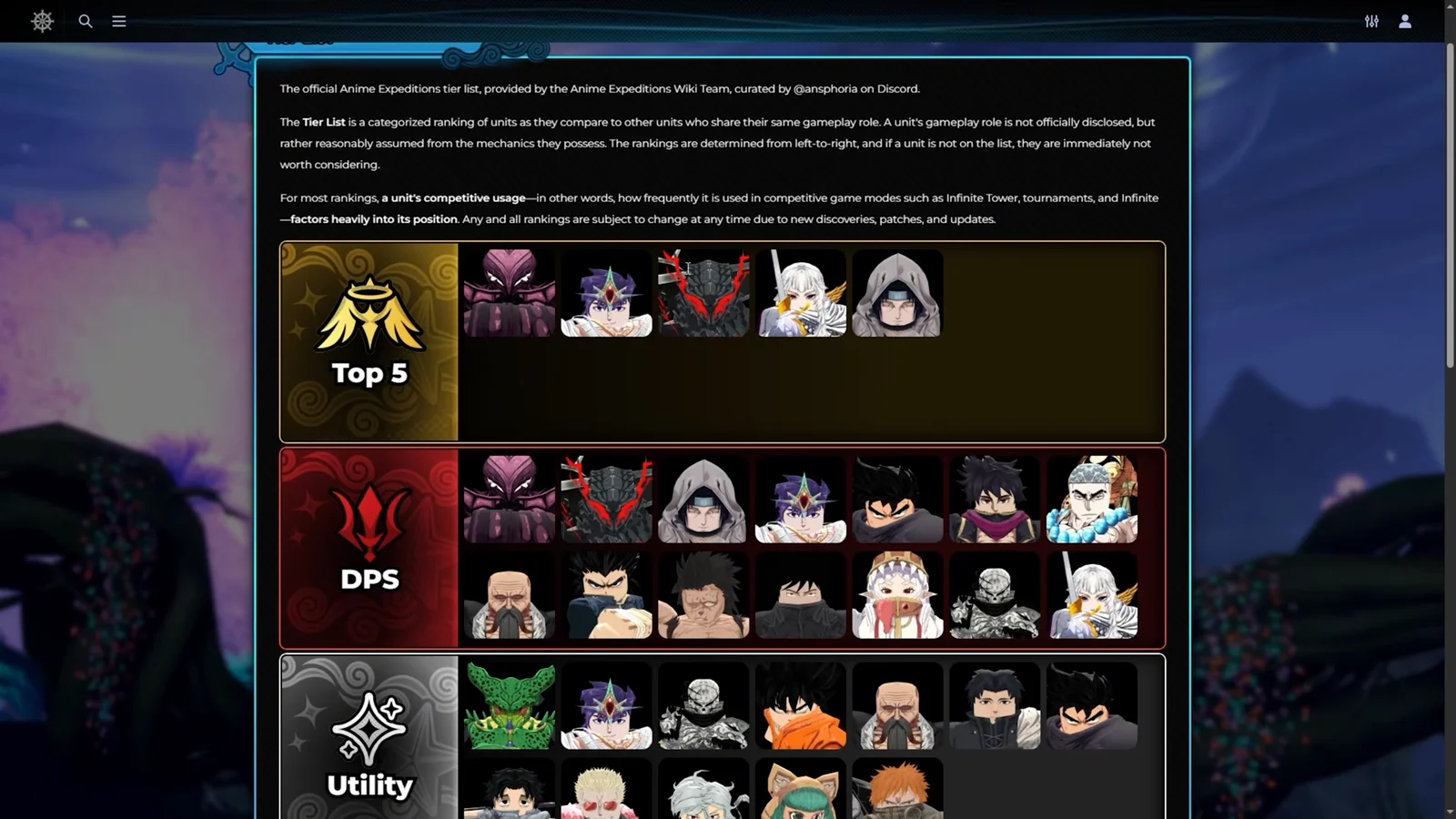 Top 5 Overview