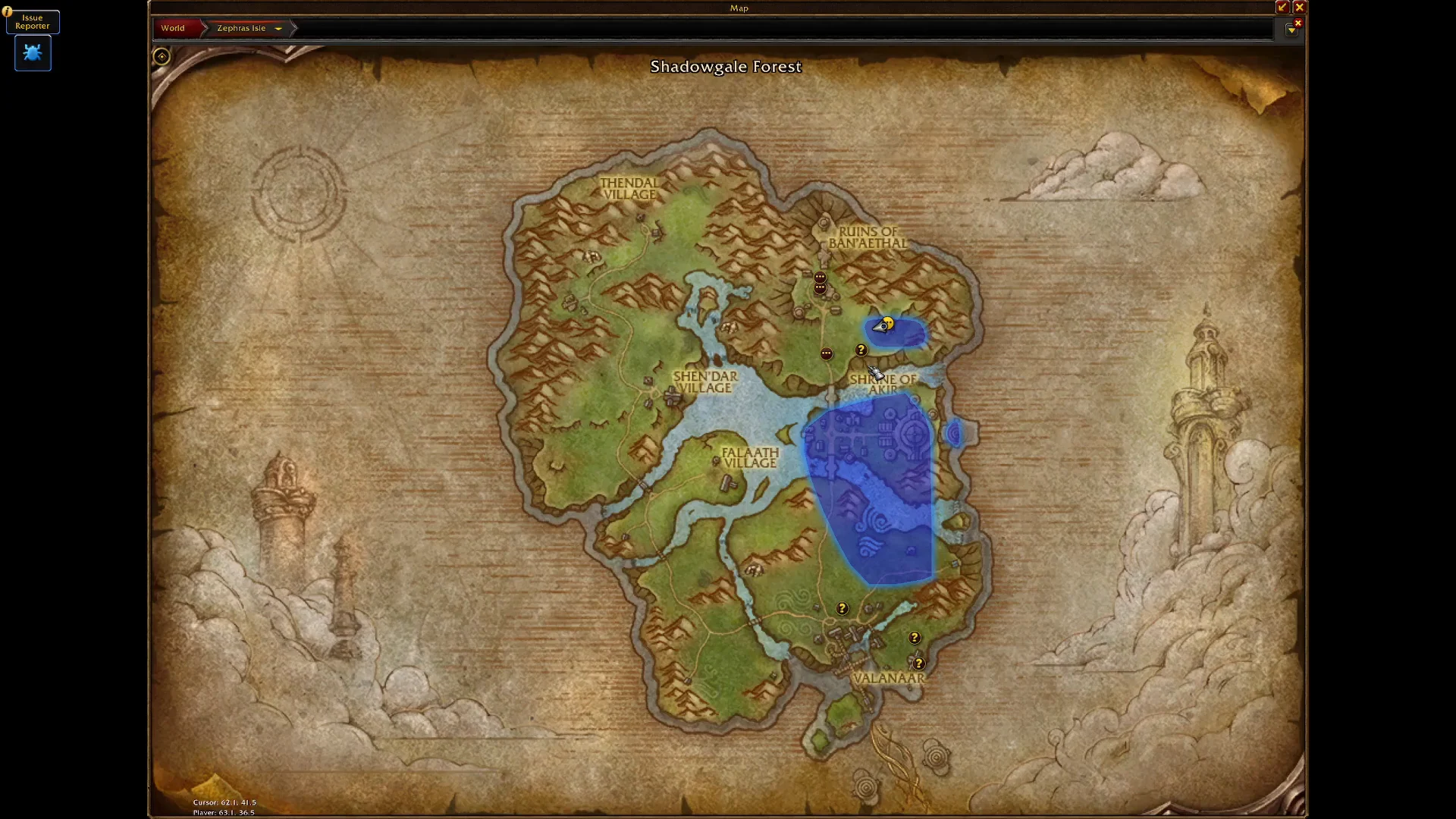 Map overview and drop rate details