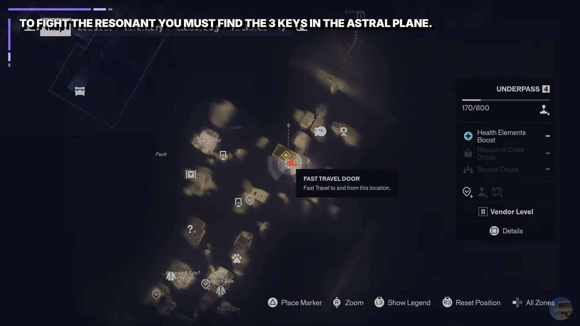 Underpass map location