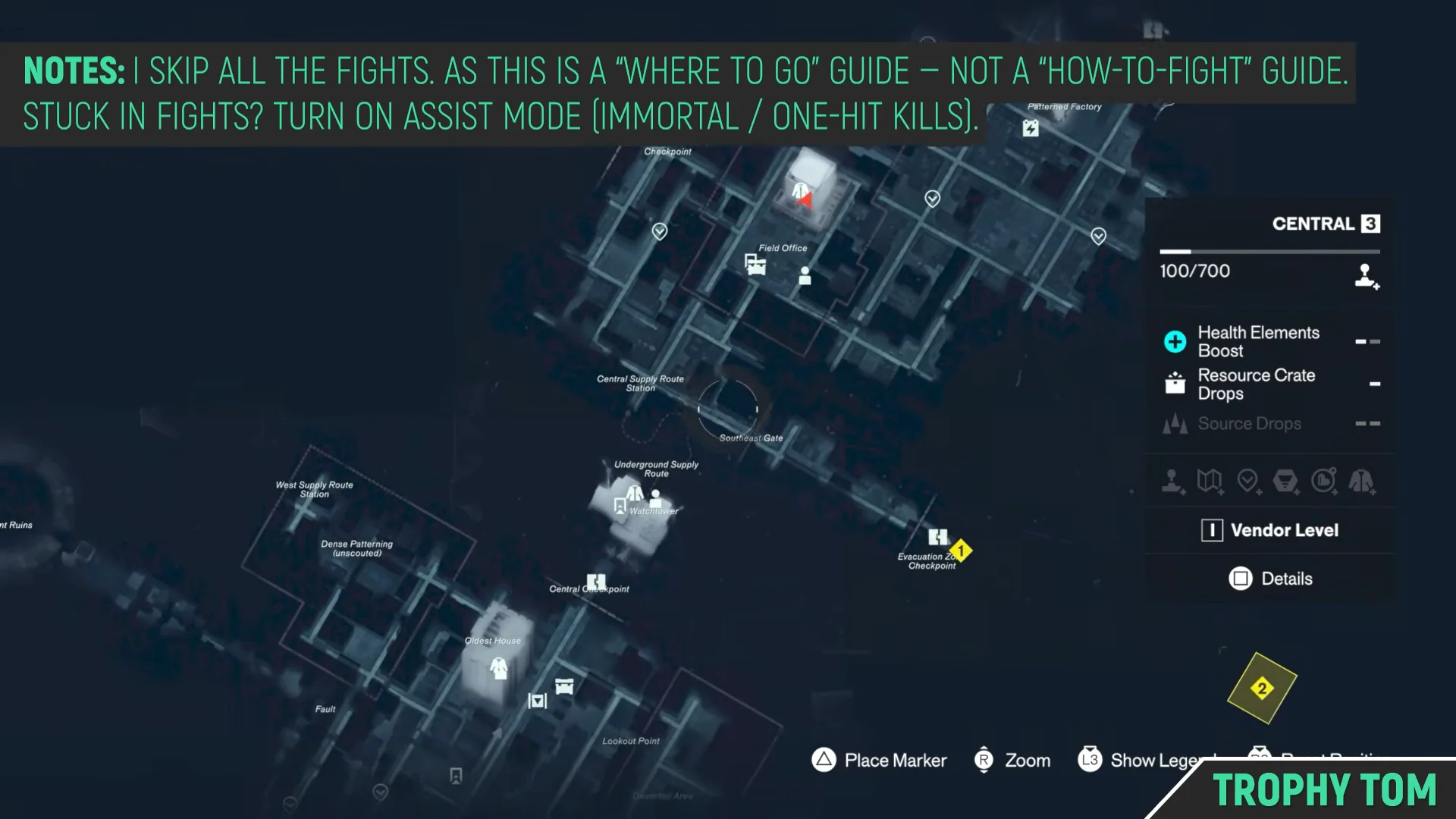 Map screen