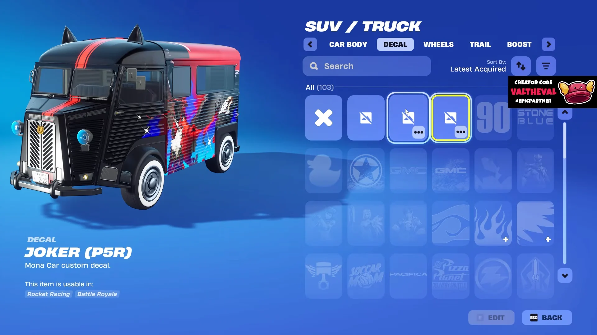 Locker Showcase: Decals & Wheels