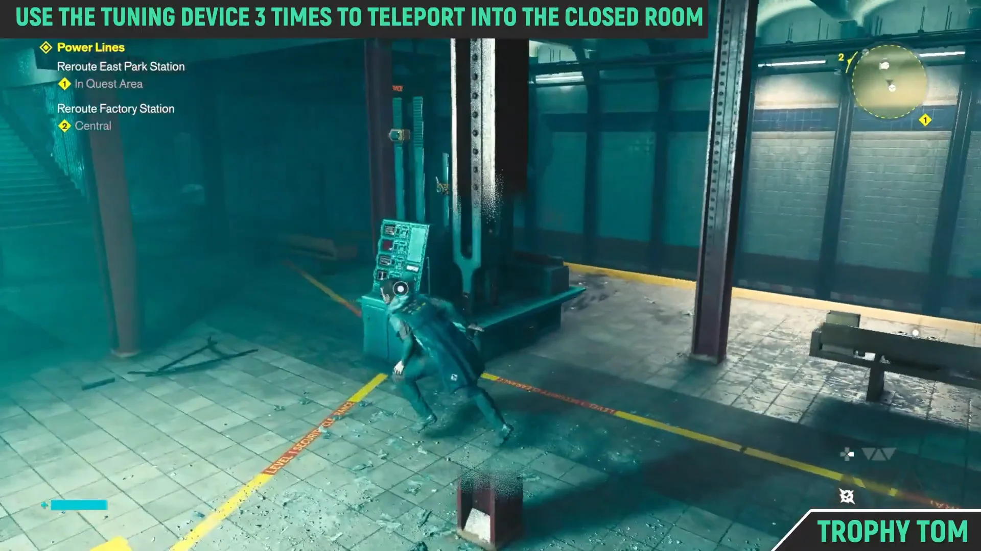 Teleport via tuning device