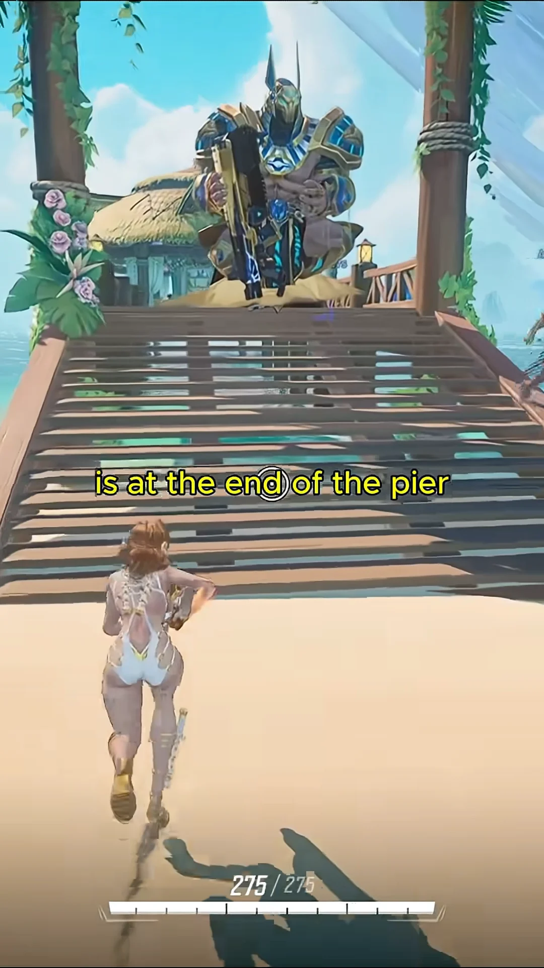 Approaching the pier