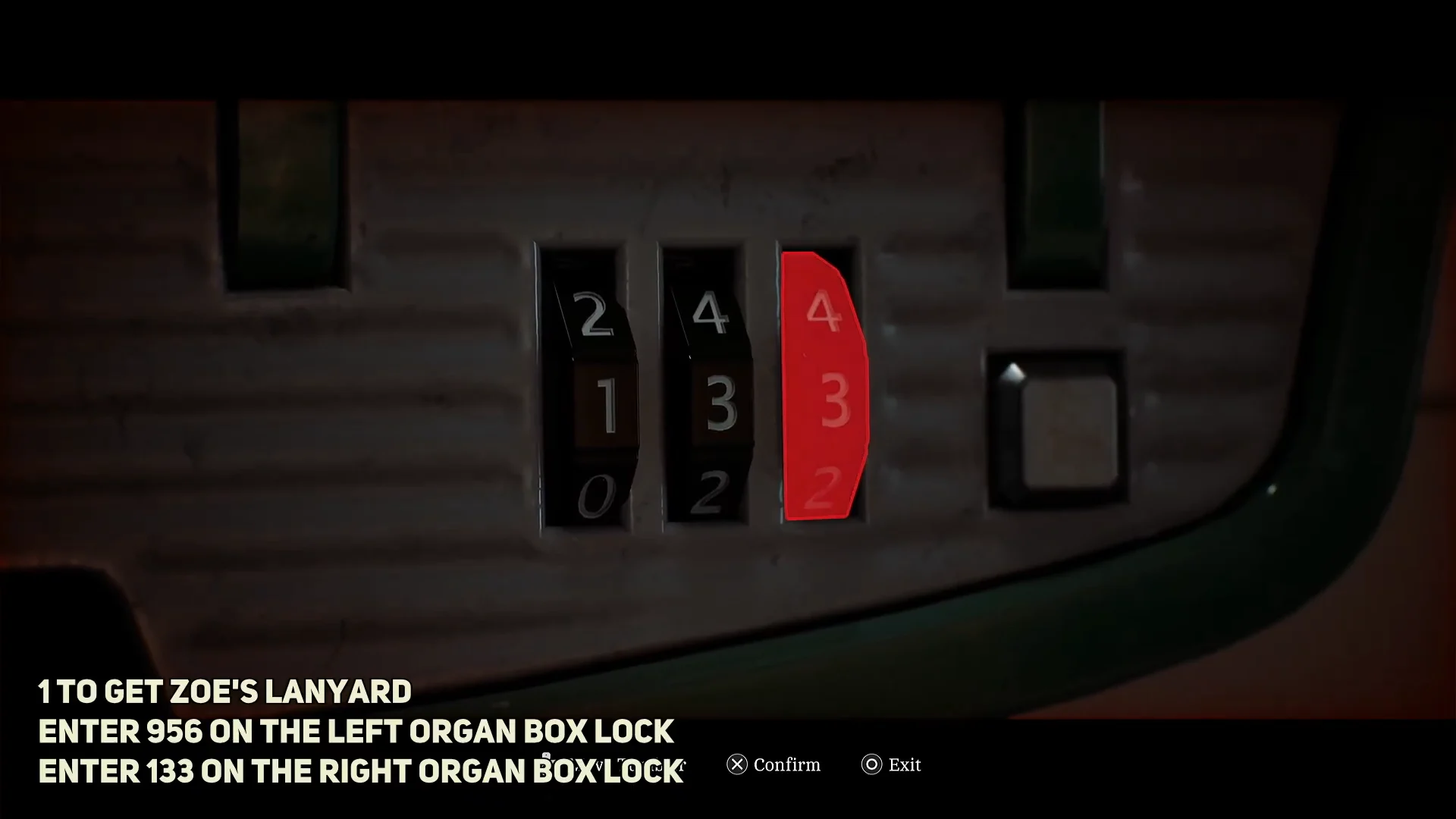 Right Lock Combination