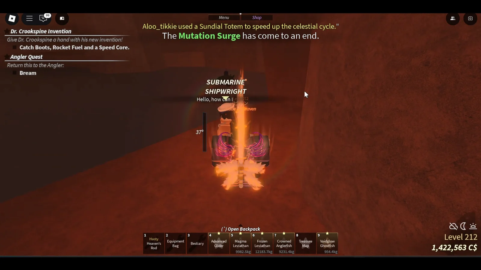 Spawning the Submarine