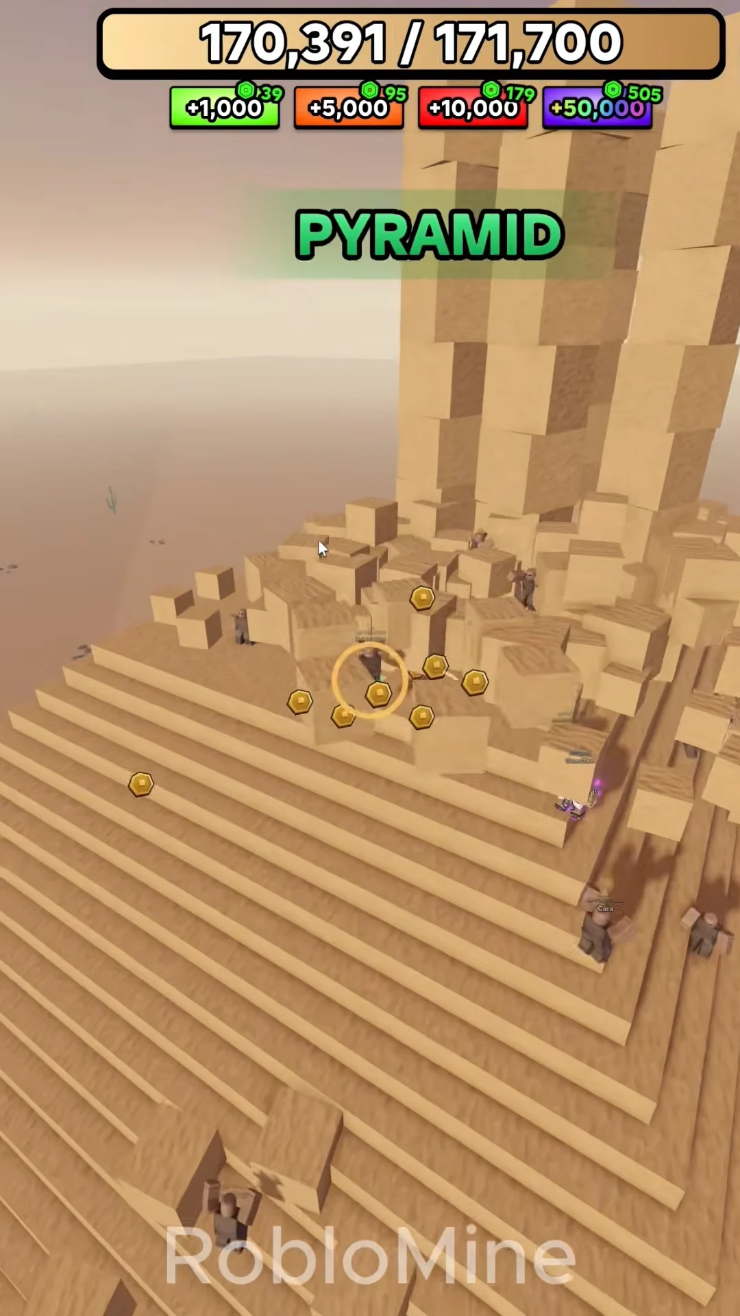 Placing the final summit blocks