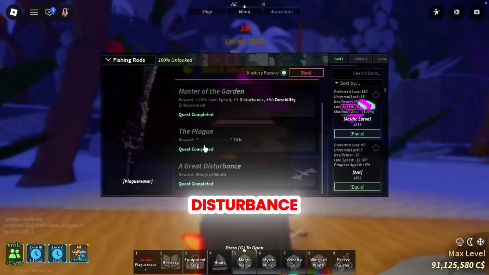 Quest 3: A Great Disturbance