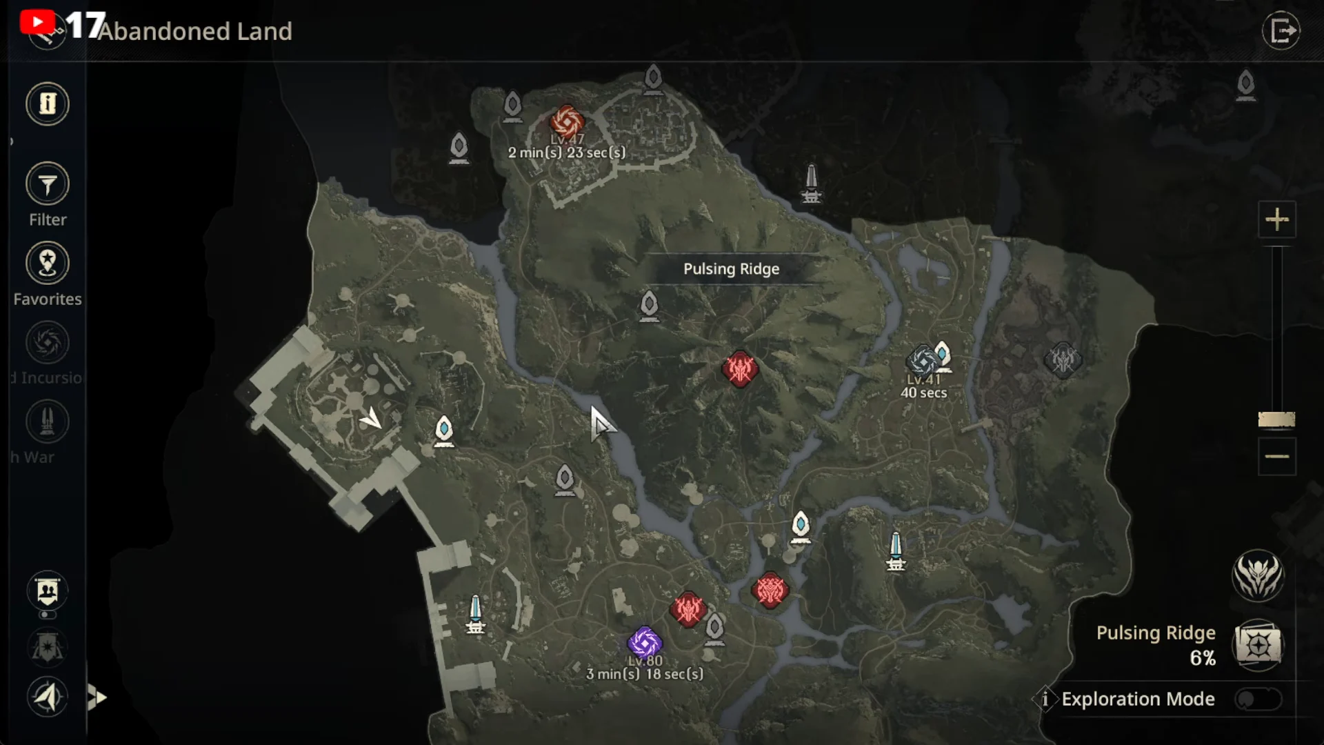 Map Location of Ancient Ruins