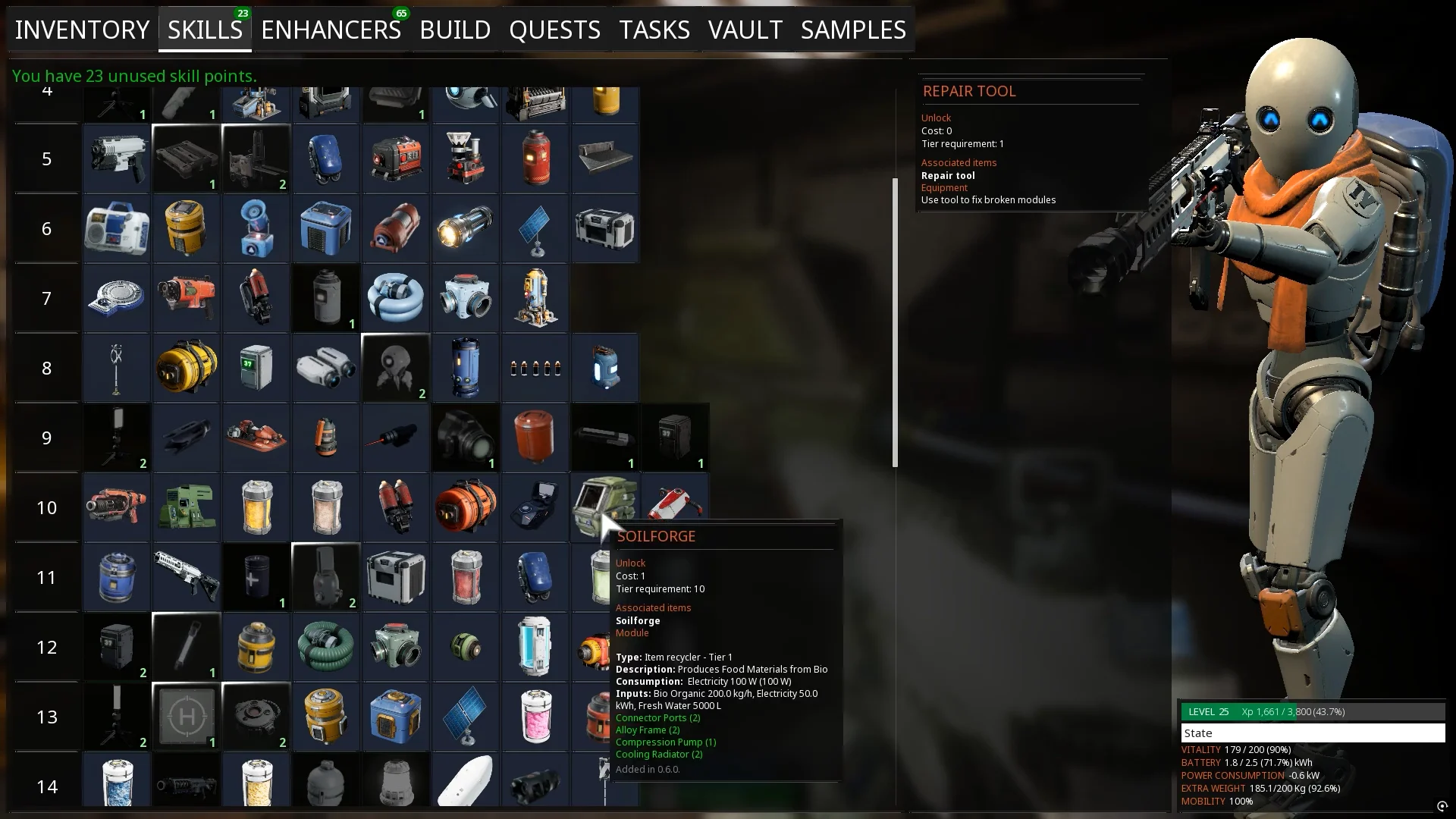 Unlocking Soilforge Recipe