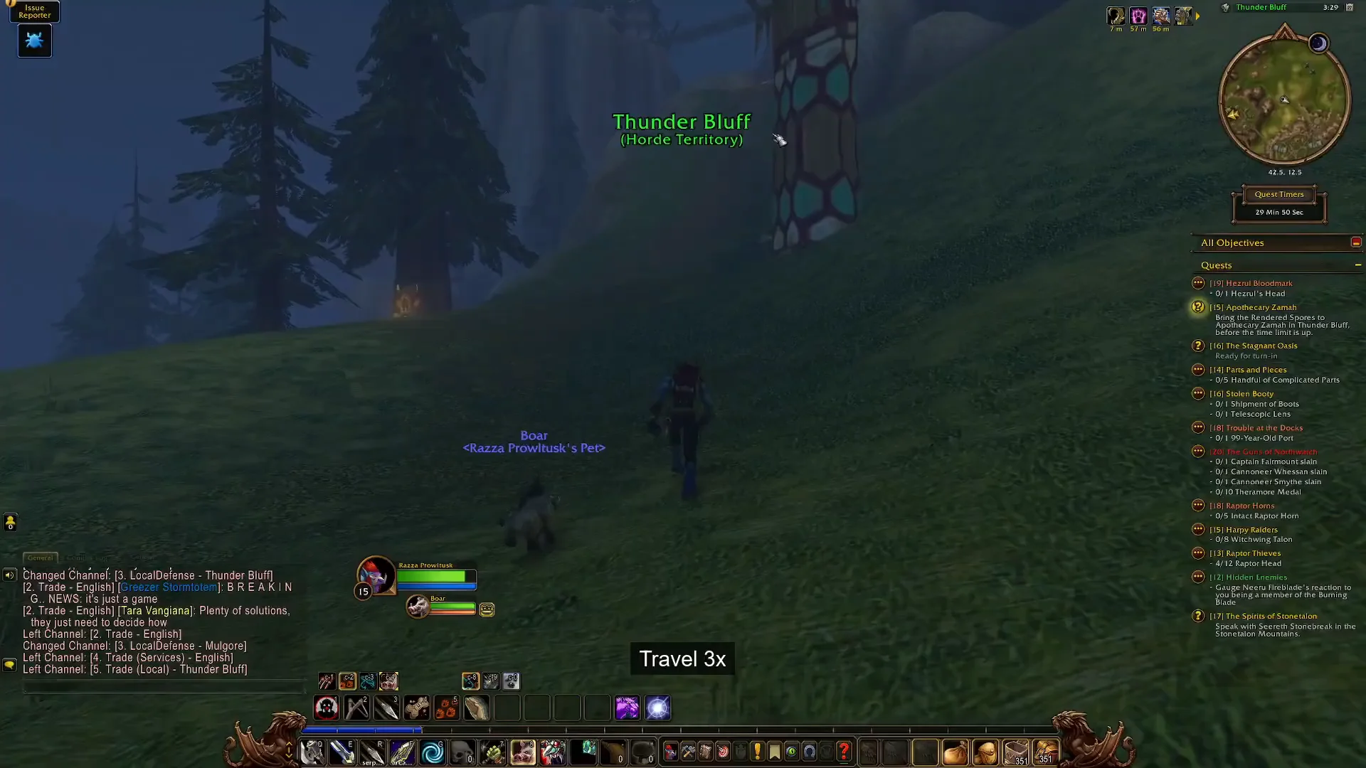 Approaching Thunder Bluff Elevator