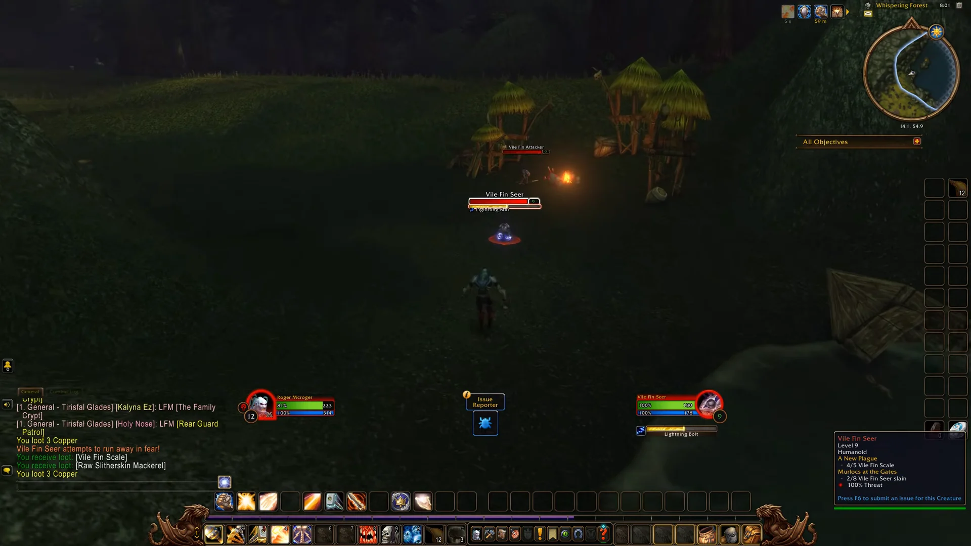 Slaying More Murlocs in Camp