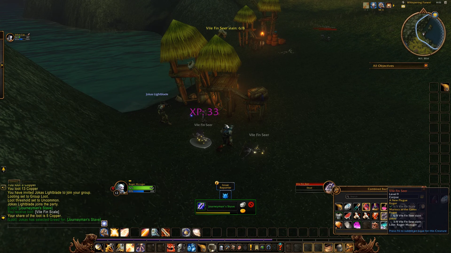 Completing Vile Fin Scale Objective