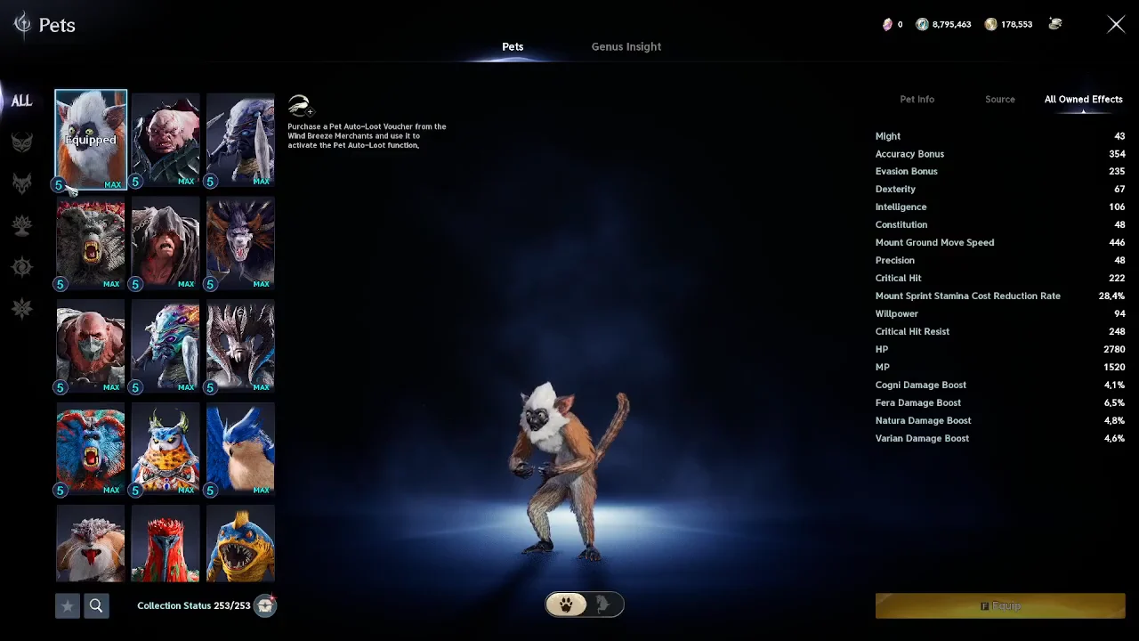 Pet Level Cap Changes