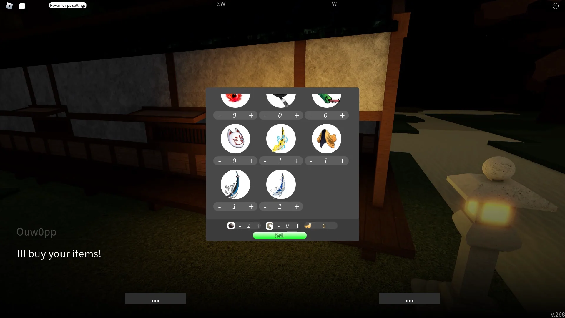 Selling Gear Drops to Vendor