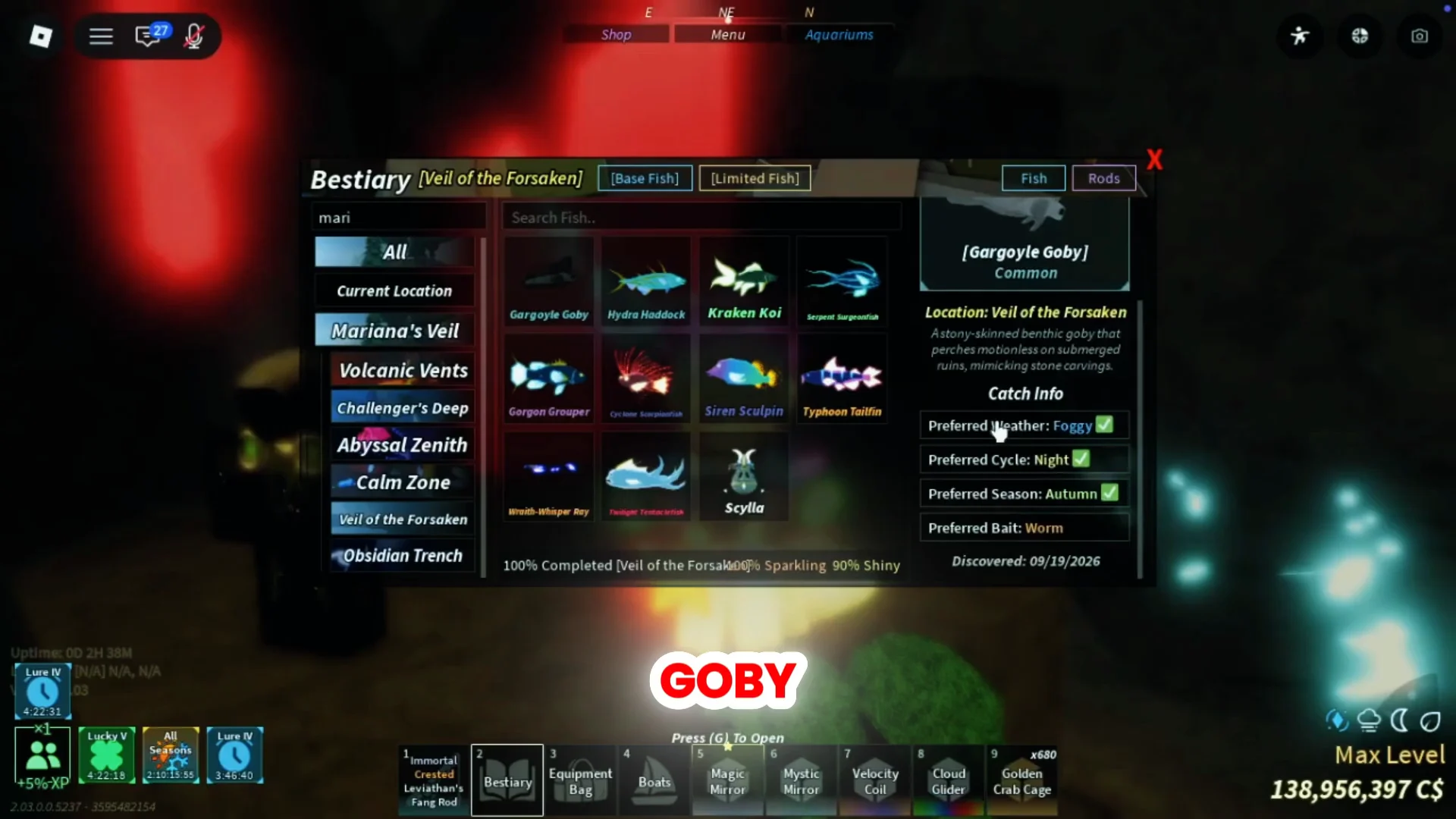 Fish Requirement 1: Gargoyle Goby