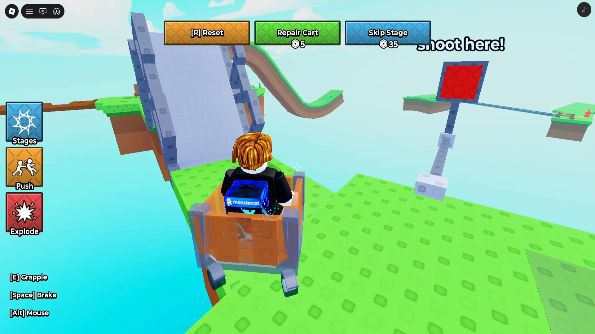 Shoot Here Target Obstacle